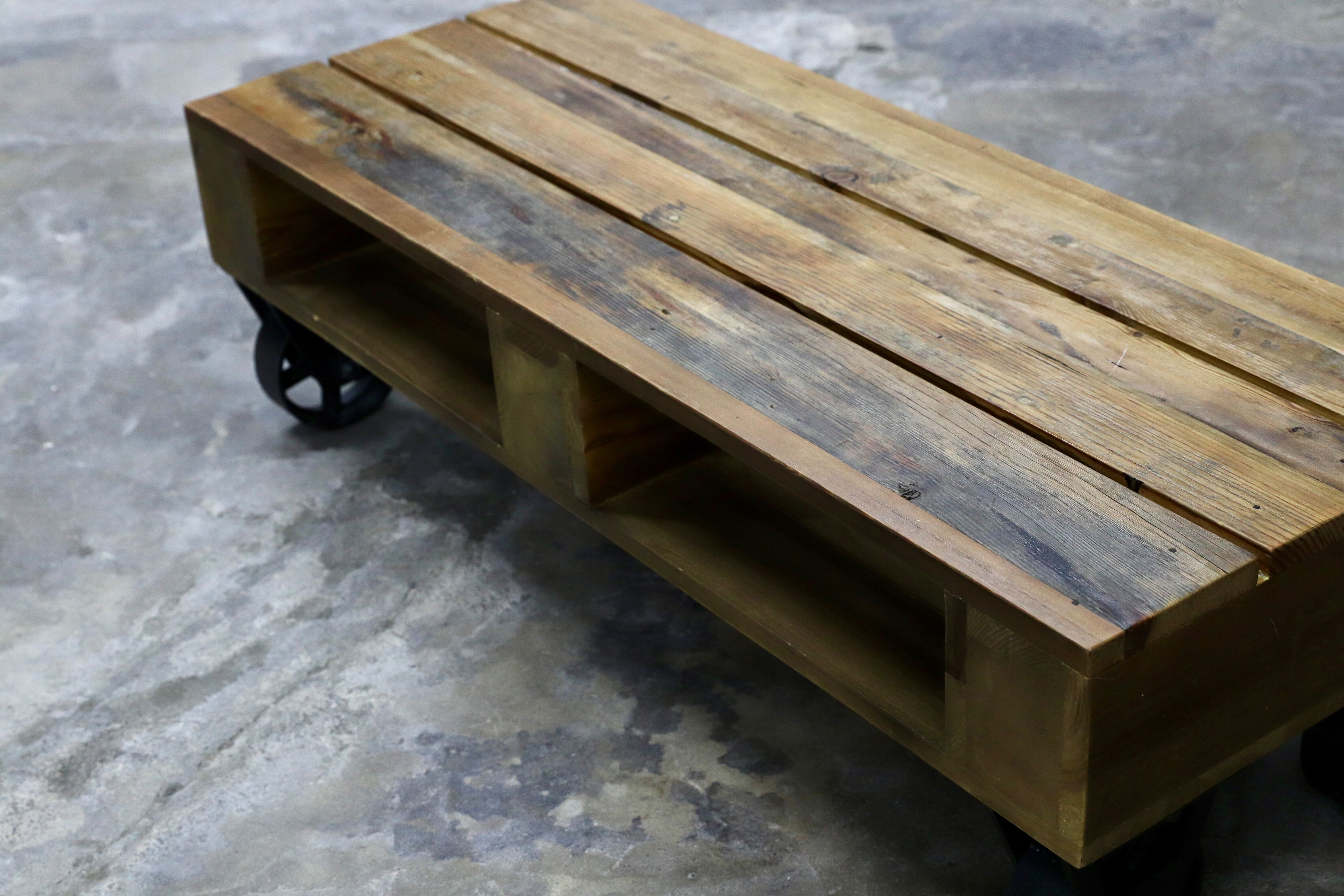 GMIK743○CRASH GATE / クラッシュゲート バンズ コーヒーテーブル センターテーブル リビングテーブル 古材 インダストリアル