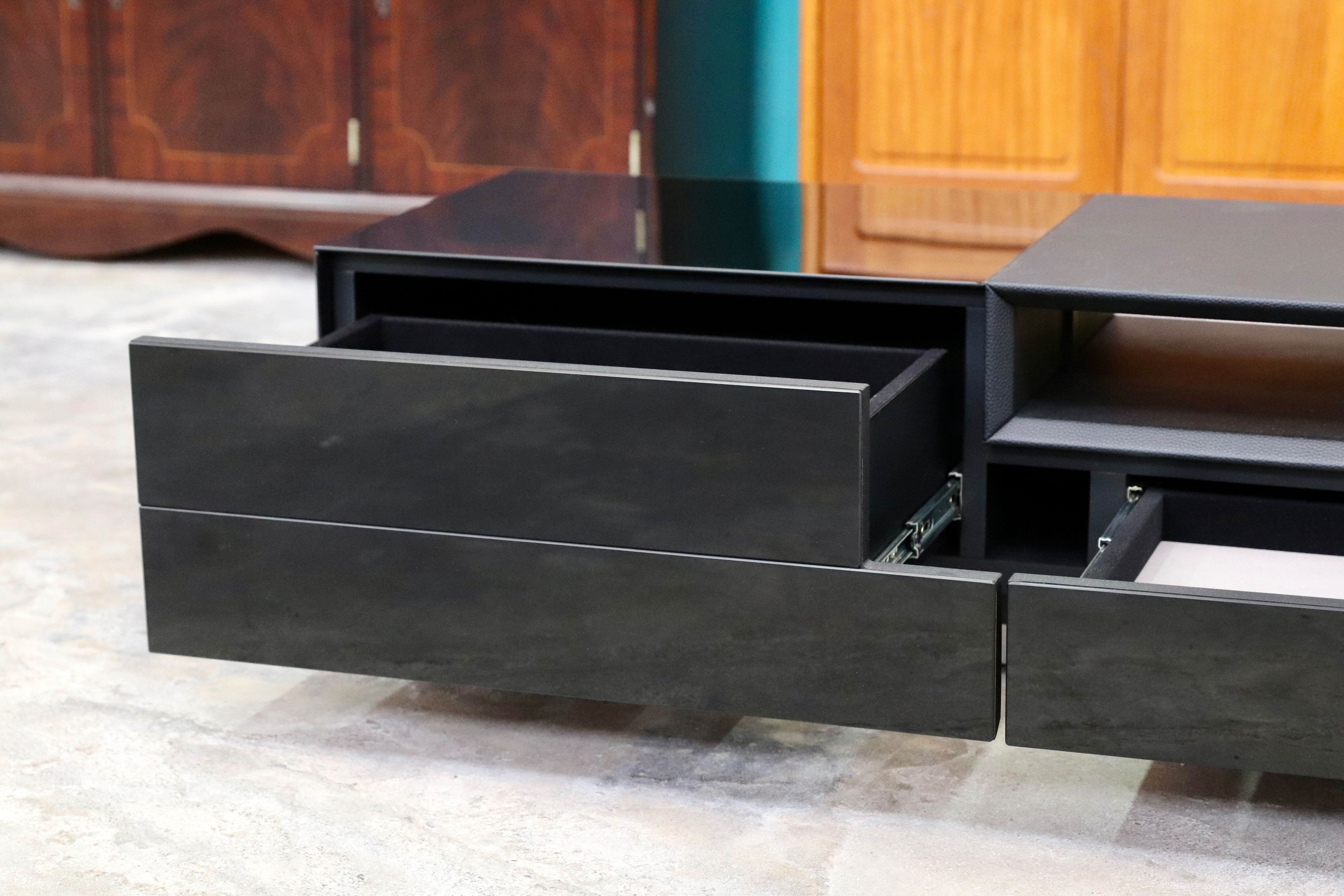 GMIK274○スタイリッシュモダン テレビボード TVボード AVボード リビングボード 収納家具 照明付き 検)ボーコンセプト カッシーナ アヤノ