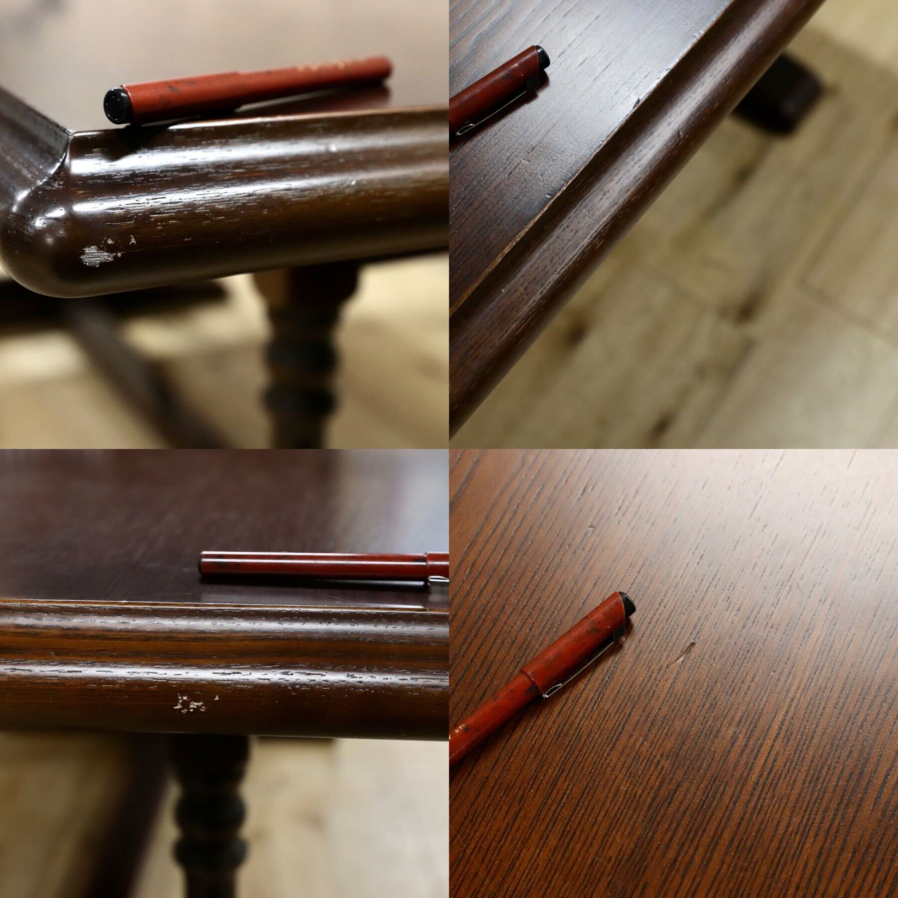 GMGK427○静岡家具 ダイニングテーブル 食卓テーブル 楢材 オールド クラシック カントリー 家具 希少