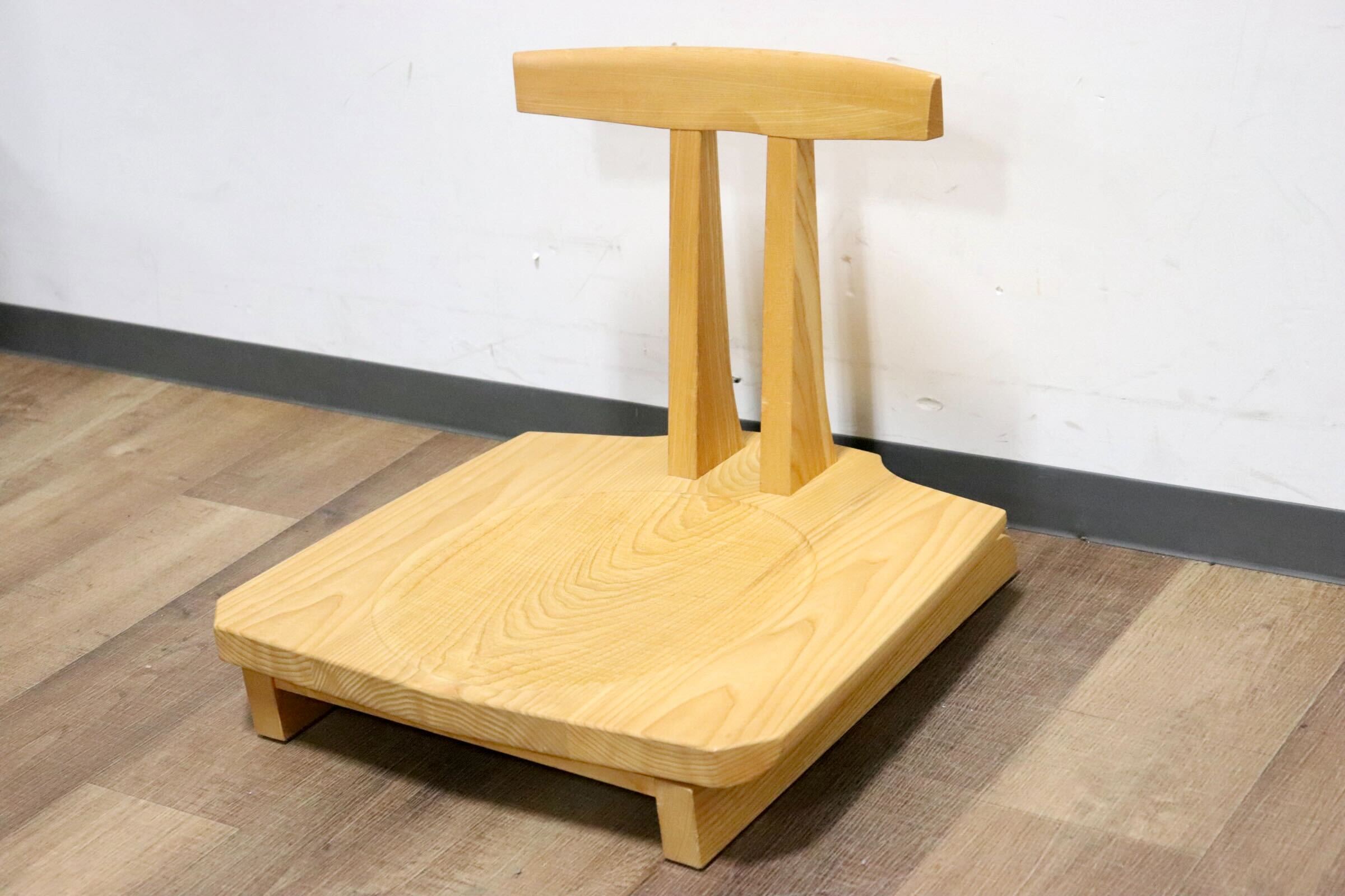 GMHN154A○KEN'S WOOD WORKING / ケンズウッドワーキング 工房家具 回転式 座椅子 座敷椅子 ローチェア 天然木 シンプル ナチュラル モダン