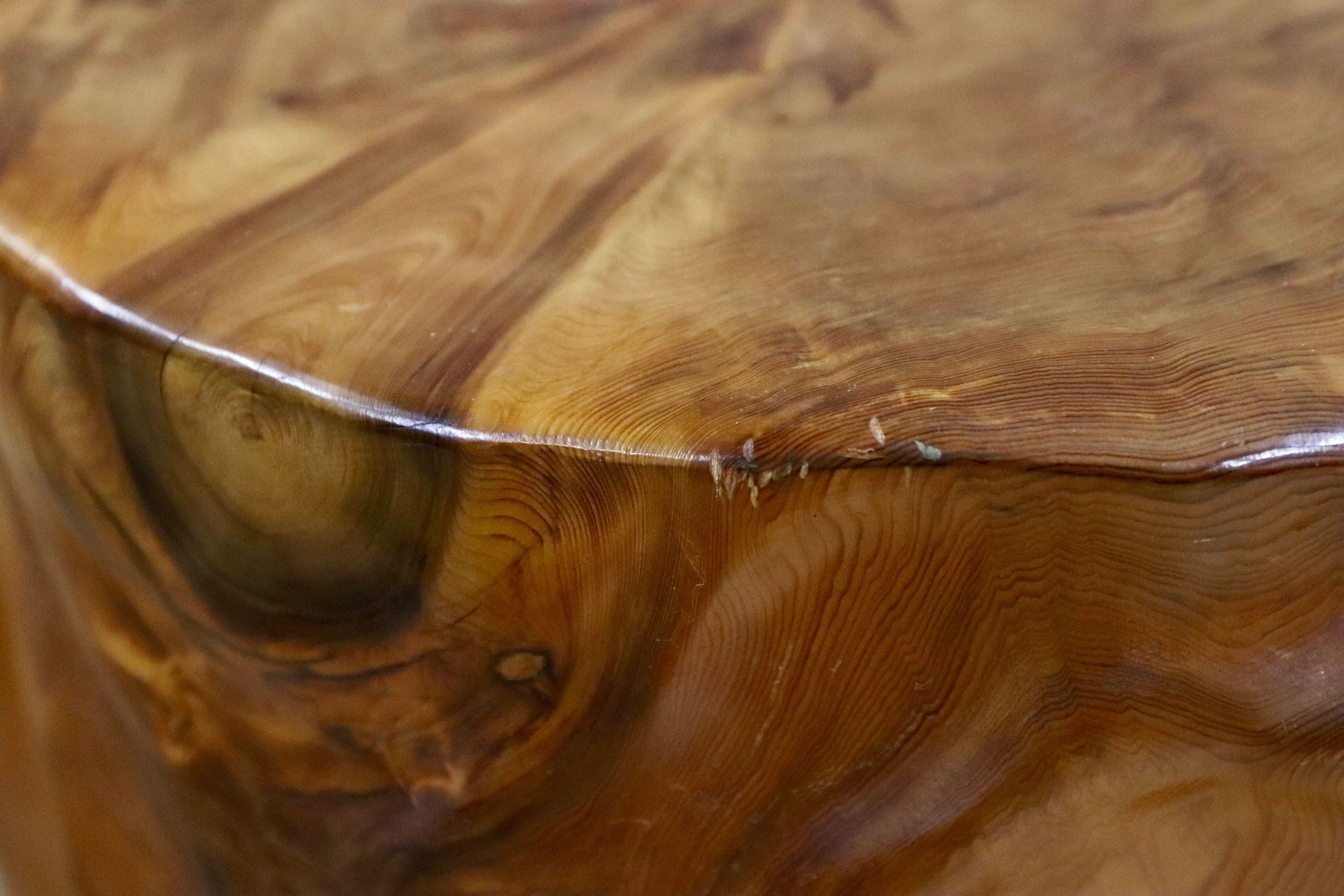 GMHH124B○世界遺産屋久杉 無垢材 スツール 椅子 腰掛け 和家具 工芸品 アンティーク チェア