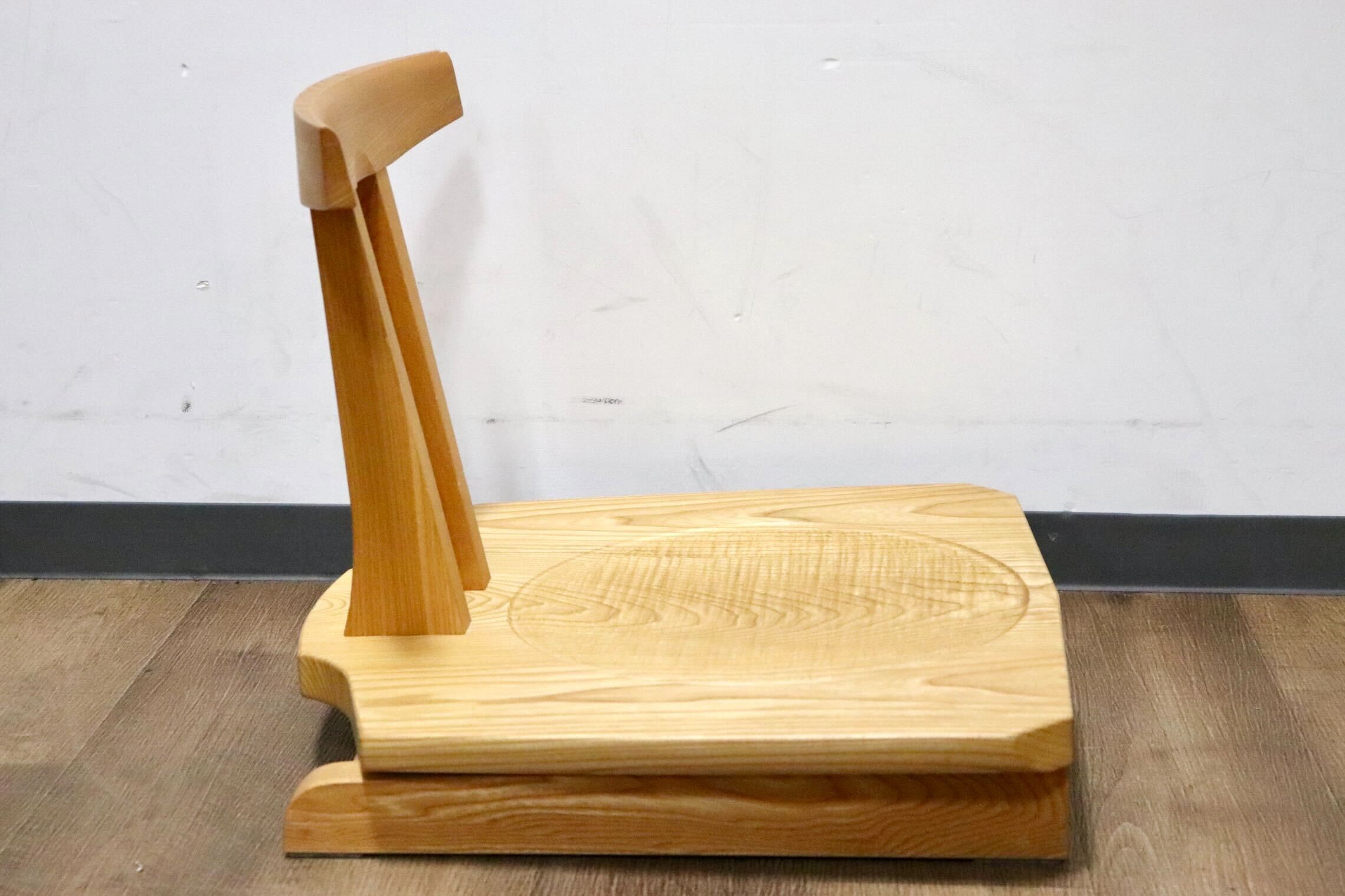 GMHN154A○KEN'S WOOD WORKING / ケンズウッドワーキング 工房家具 回転式 座椅子 座敷椅子 ローチェア 天然木 シンプル ナチュラル モダン