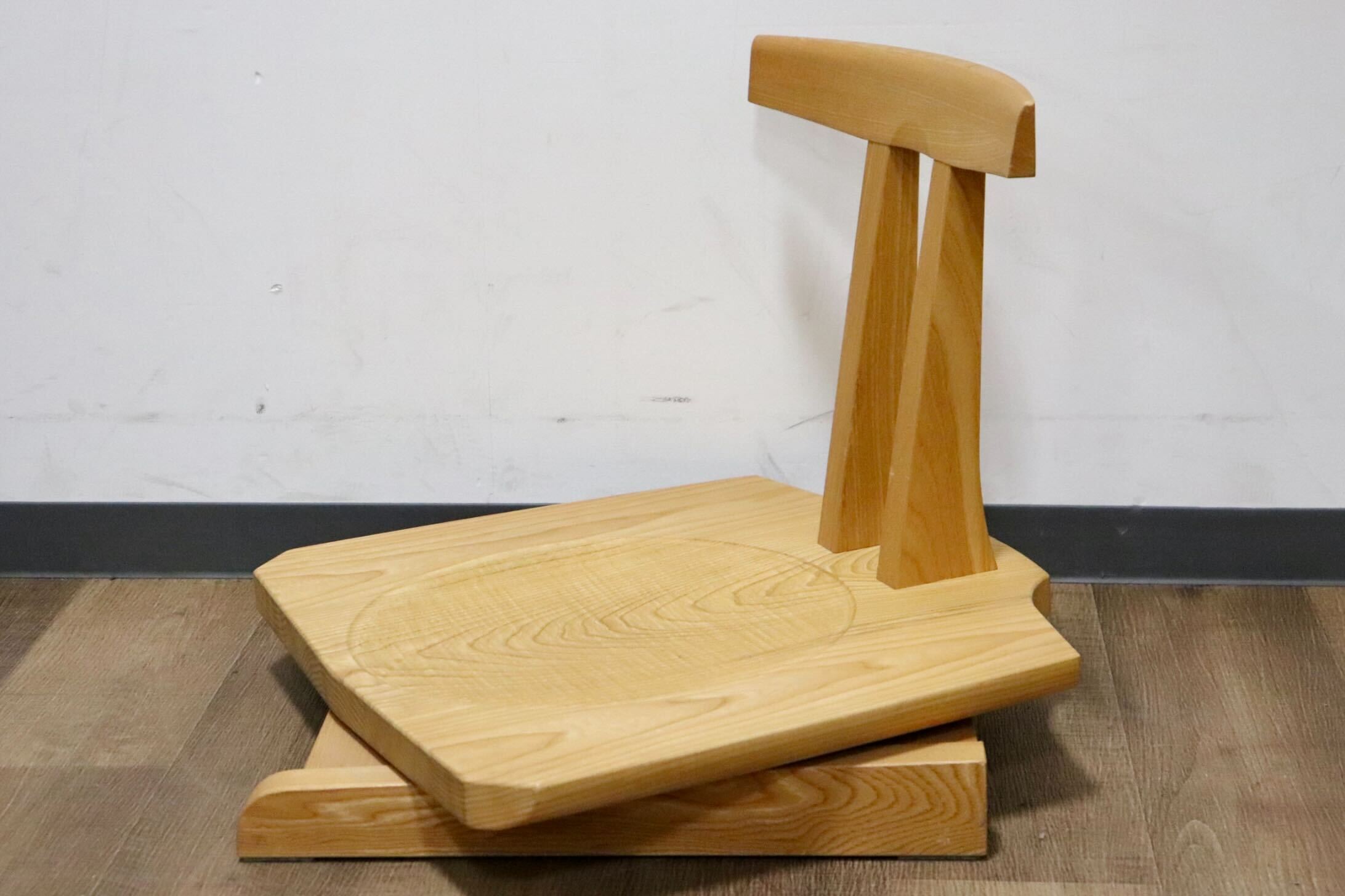 GMHN154A○KEN'S WOOD WORKING / ケンズウッドワーキング 工房家具 回転式 座椅子 座敷椅子 ローチェア 天然木 シンプル ナチュラル モダン