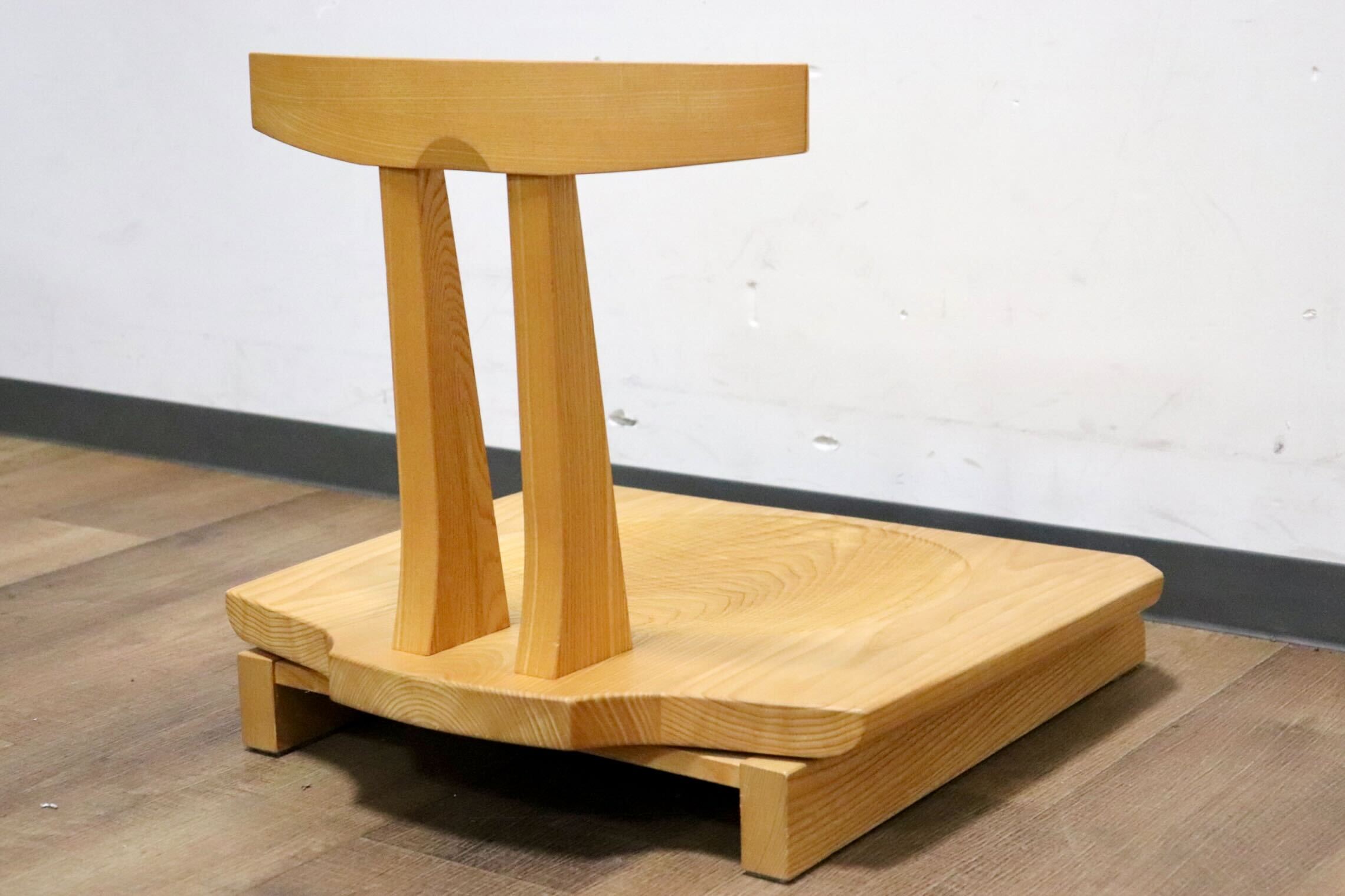 GMHN154A○KEN'S WOOD WORKING / ケンズウッドワーキング 工房家具 回転式 座椅子 座敷椅子 ローチェア 天然木 シンプル ナチュラル モダン