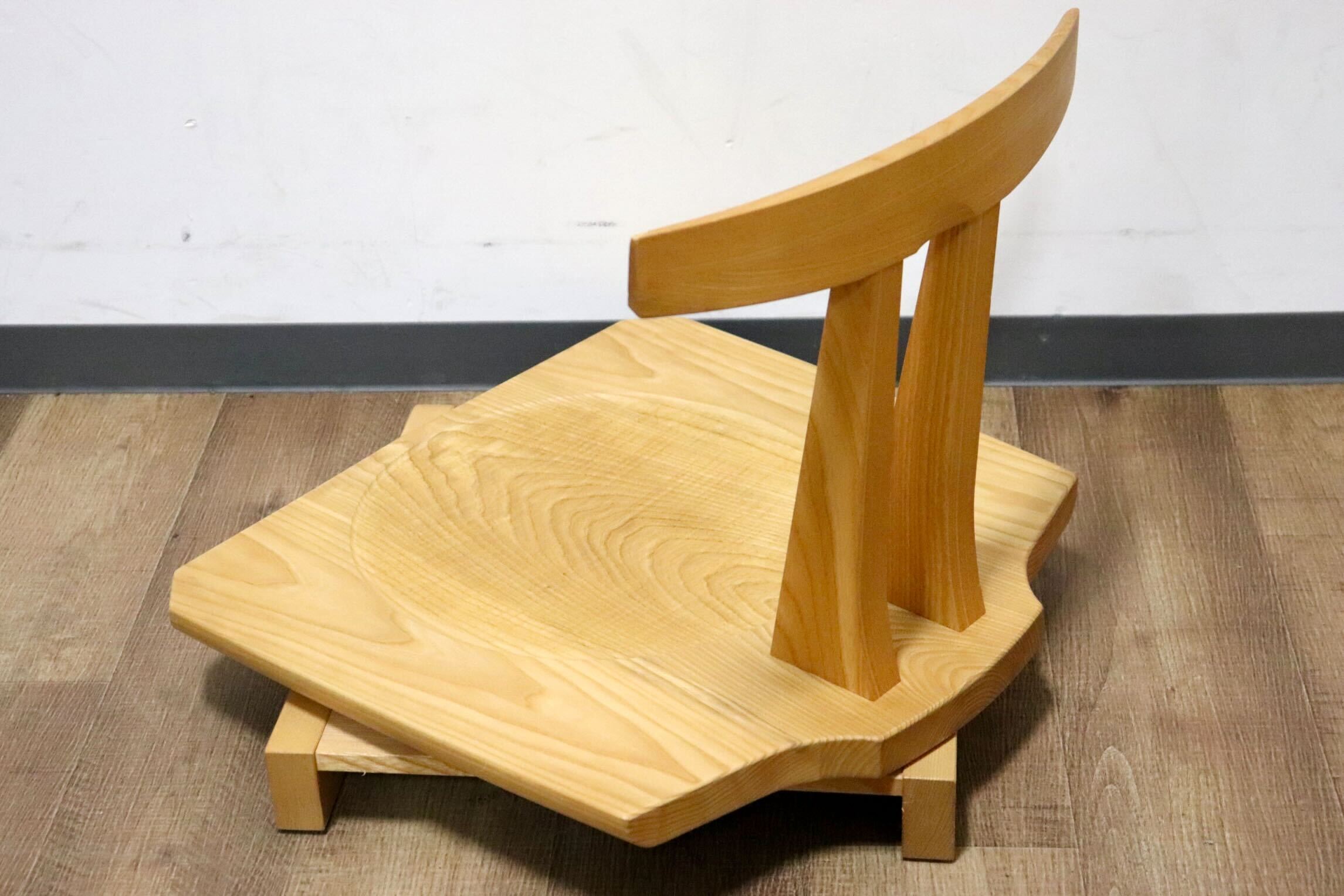 GMHN154A○KEN'S WOOD WORKING / ケンズウッドワーキング 工房家具 回転式 座椅子 座敷椅子 ローチェア 天然木 シンプル ナチュラル モダン