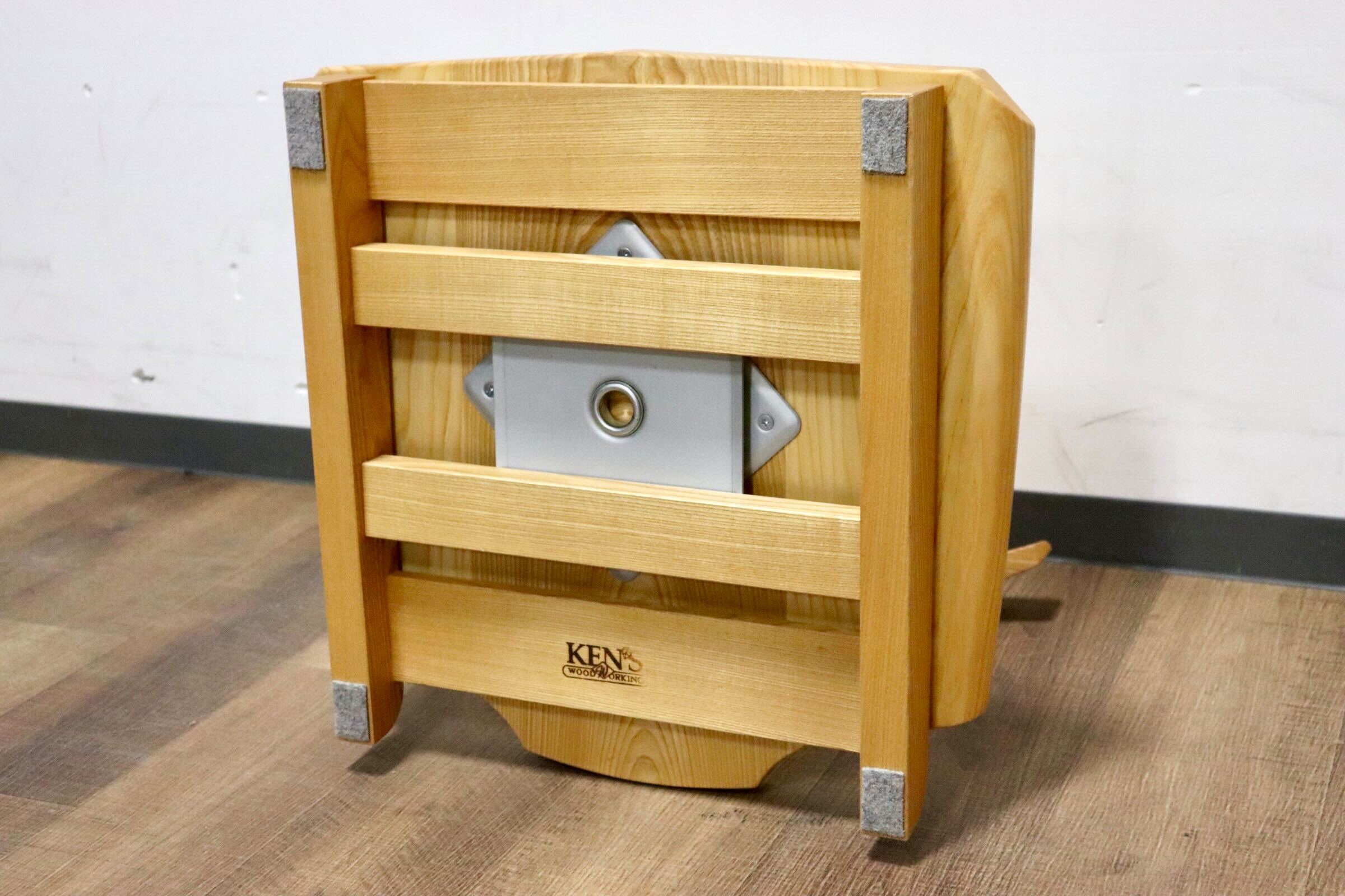 GMHN154A○KEN'S WOOD WORKING / ケンズウッドワーキング 工房家具 回転式 座椅子 座敷椅子 ローチェア 天然木 シンプル ナチュラル モダン