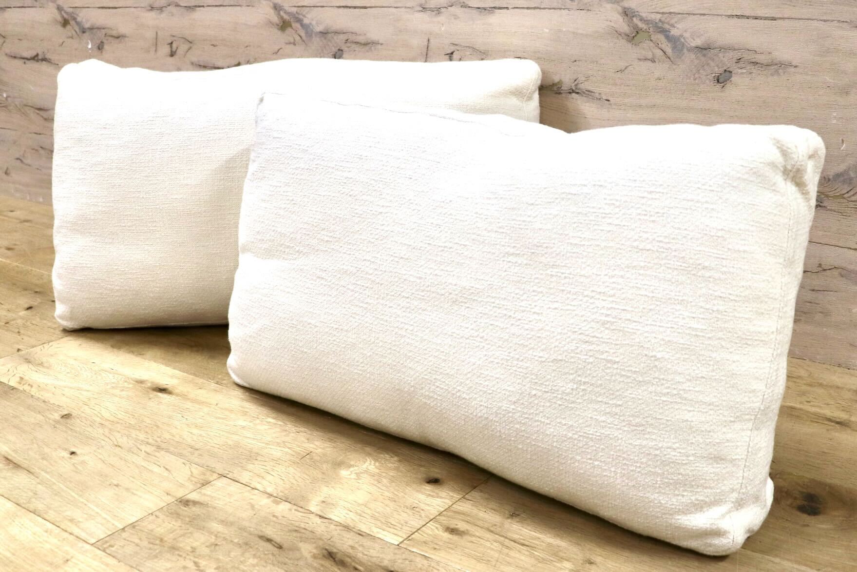 GMHN375C○HUKLA / フクラ クッション ファブリック 2個セット 羽毛 フェザークッション モデルルーム展示品