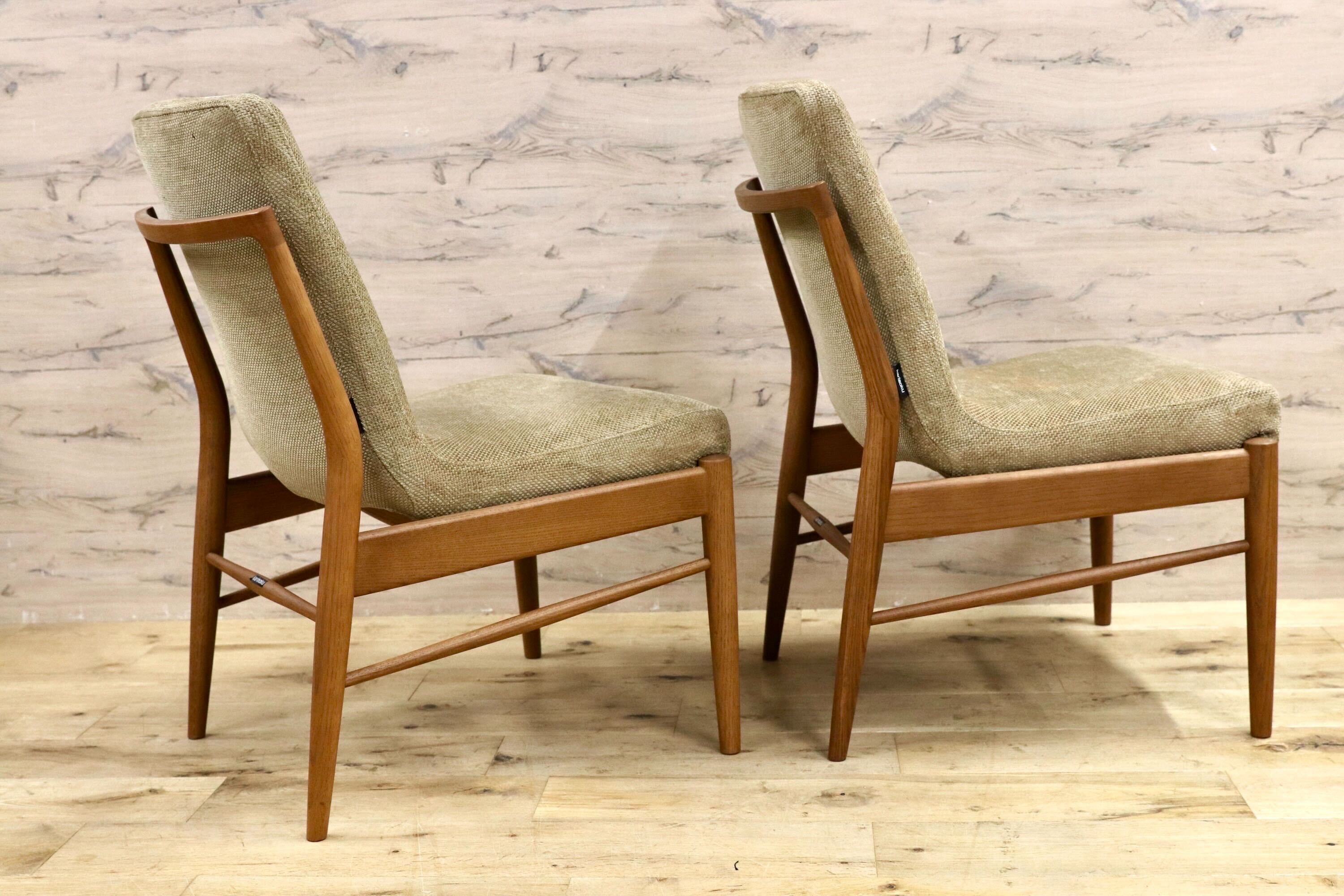 GMIK734A○karimoku / カリモク CD31ダイニングチェア 椅子 2脚セット オーク材 国産家具 定価約23万