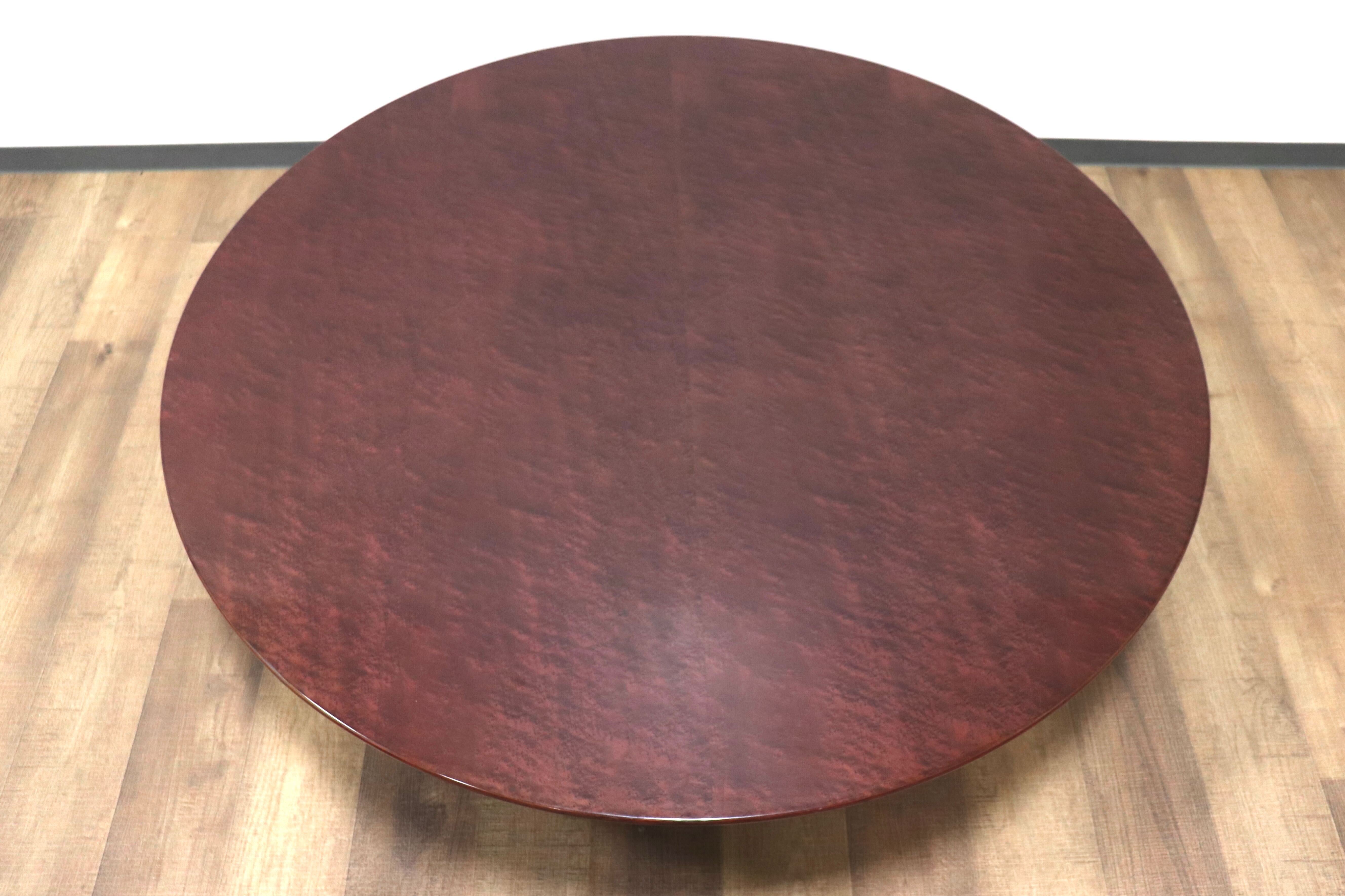 GMGK172○Saporiti Italia / サポリティ イタリア バーズアイメープル ラウンドテーブル リビングテーブル 座卓 モダン 希少 定価約40万