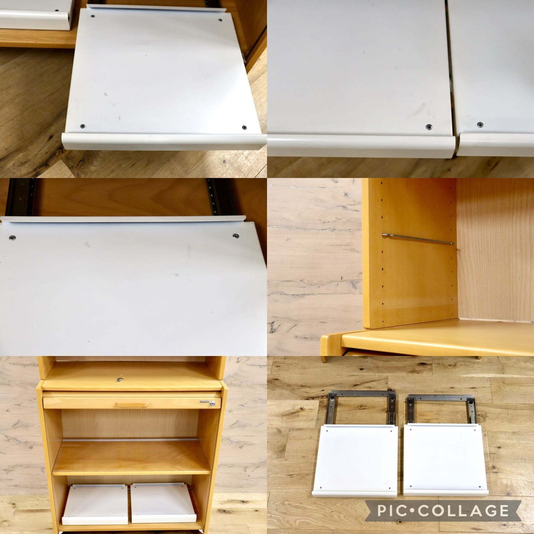 GMHH94C○HOV DOKKA / ホブドッカ キャビネット ロールアップ 型 蛇腹 収納棚 オフィス 什器 北欧 ノルウェー ナチュラル 北欧ヴィンテージ
