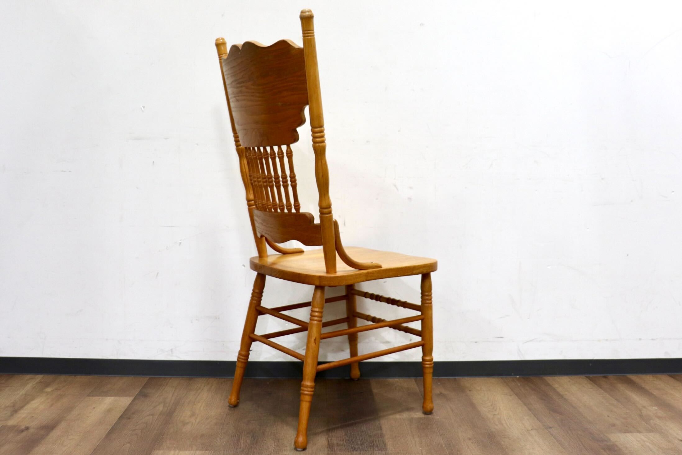 GMHH423A○Shin Lee / シンリー ダイニングチェア 食卓椅子 ハイバック オーク材 彫刻 カントリーアンティーク IDC大塚家具