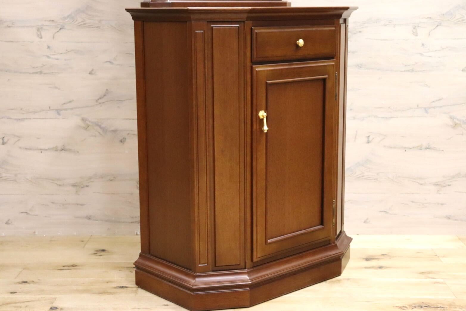 GMHS261○maruni / マルニ 地中海 ミラーバックキャビネット ドレッサー 鏡台 化粧台 姿見 ヨーロピアン クラシック 展示品