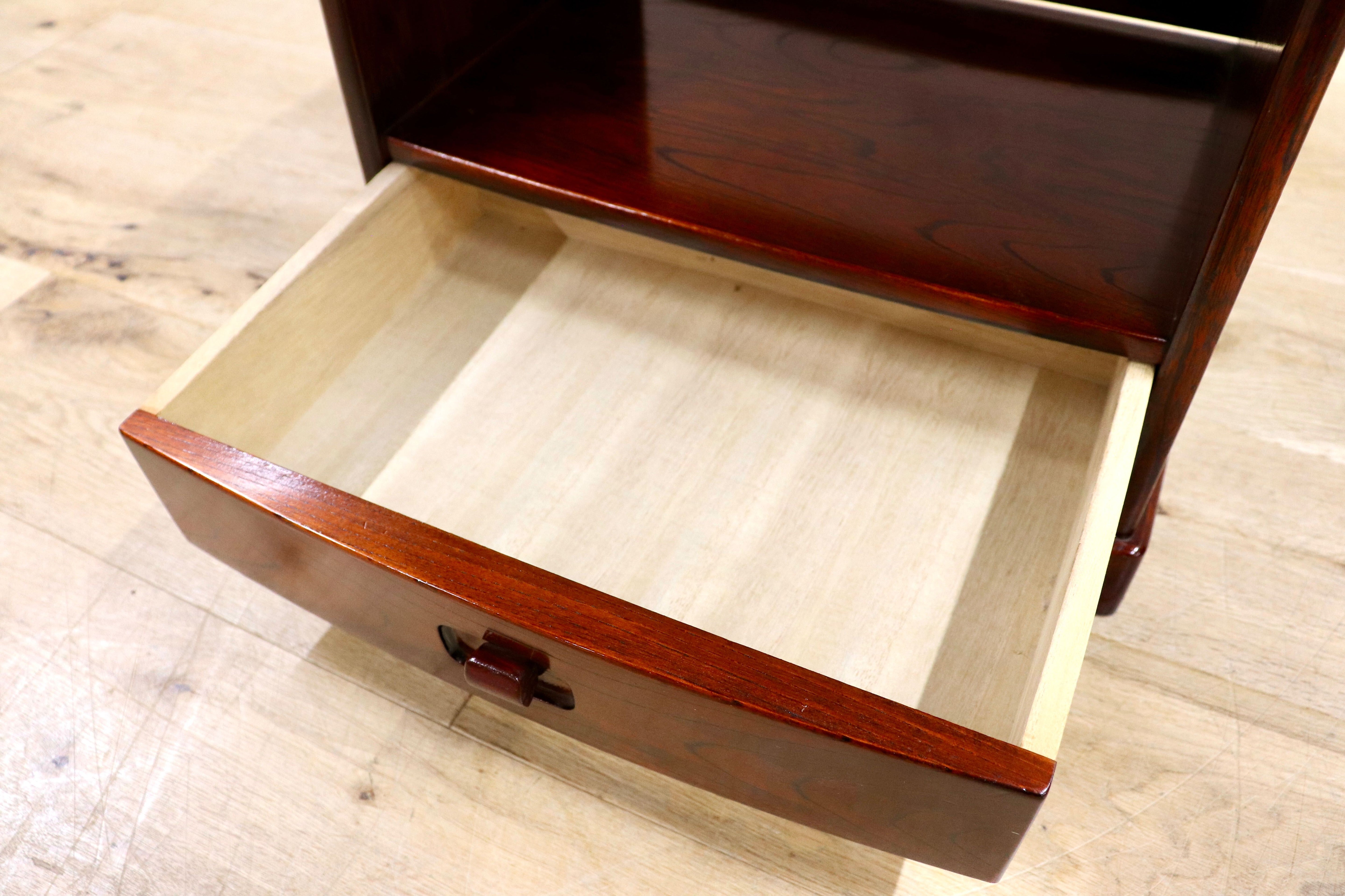 GMIH249○karimoku / カリモク オールドカリモク 小物入れ 引き出し 飾り棚 文庫本 レトロ ヴィンテージ 国産家具 木製