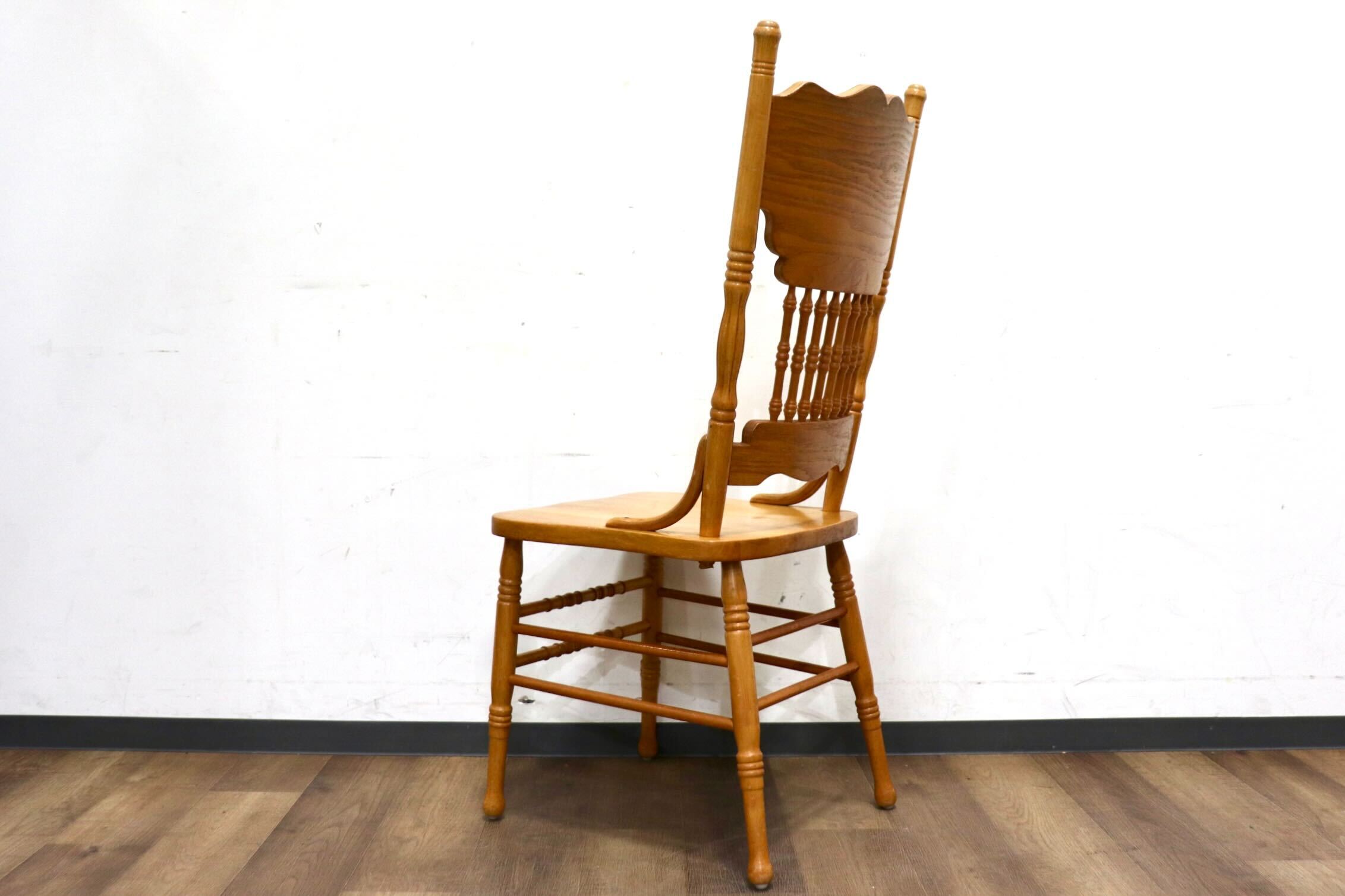 GMHH423A○Shin Lee / シンリー ダイニングチェア 食卓椅子 ハイバック オーク材 彫刻 カントリーアンティーク IDC大塚家具