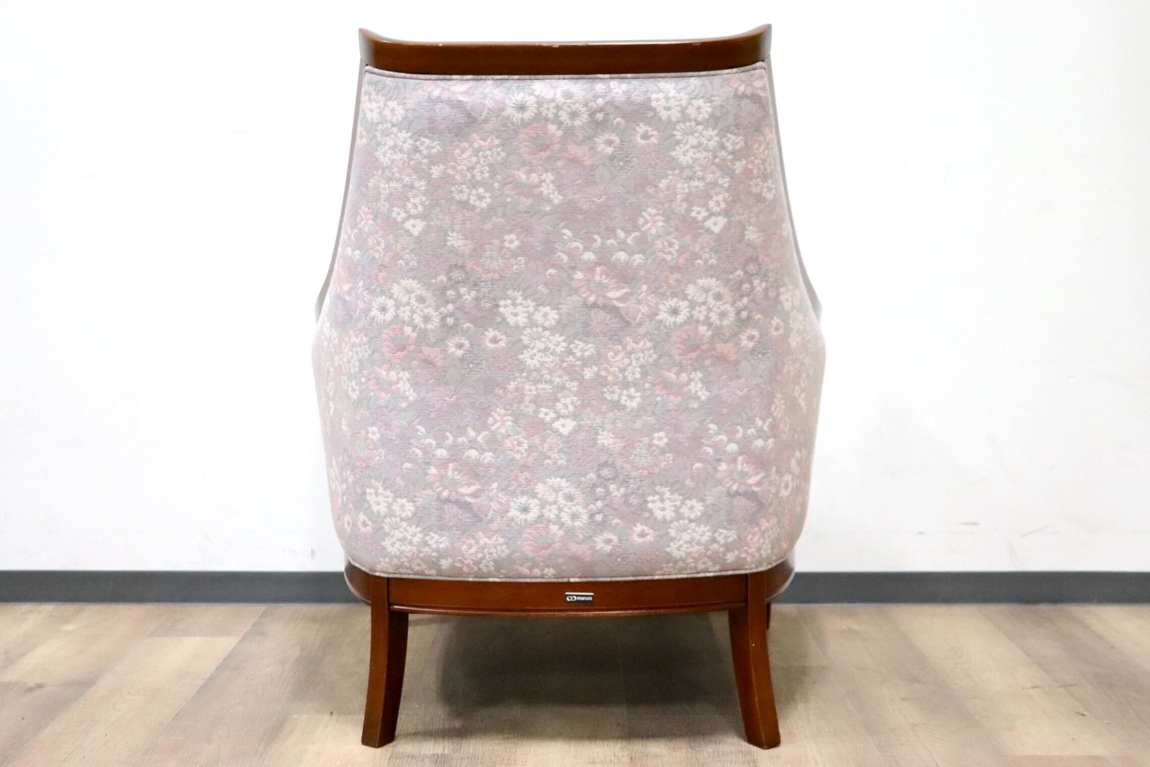 GMHS60A○maruni / マルニ 地中海 サランテ 1人掛けソファ シングルソファ アームソファ ファブリック 花柄 応接 エレガント 定価約18万