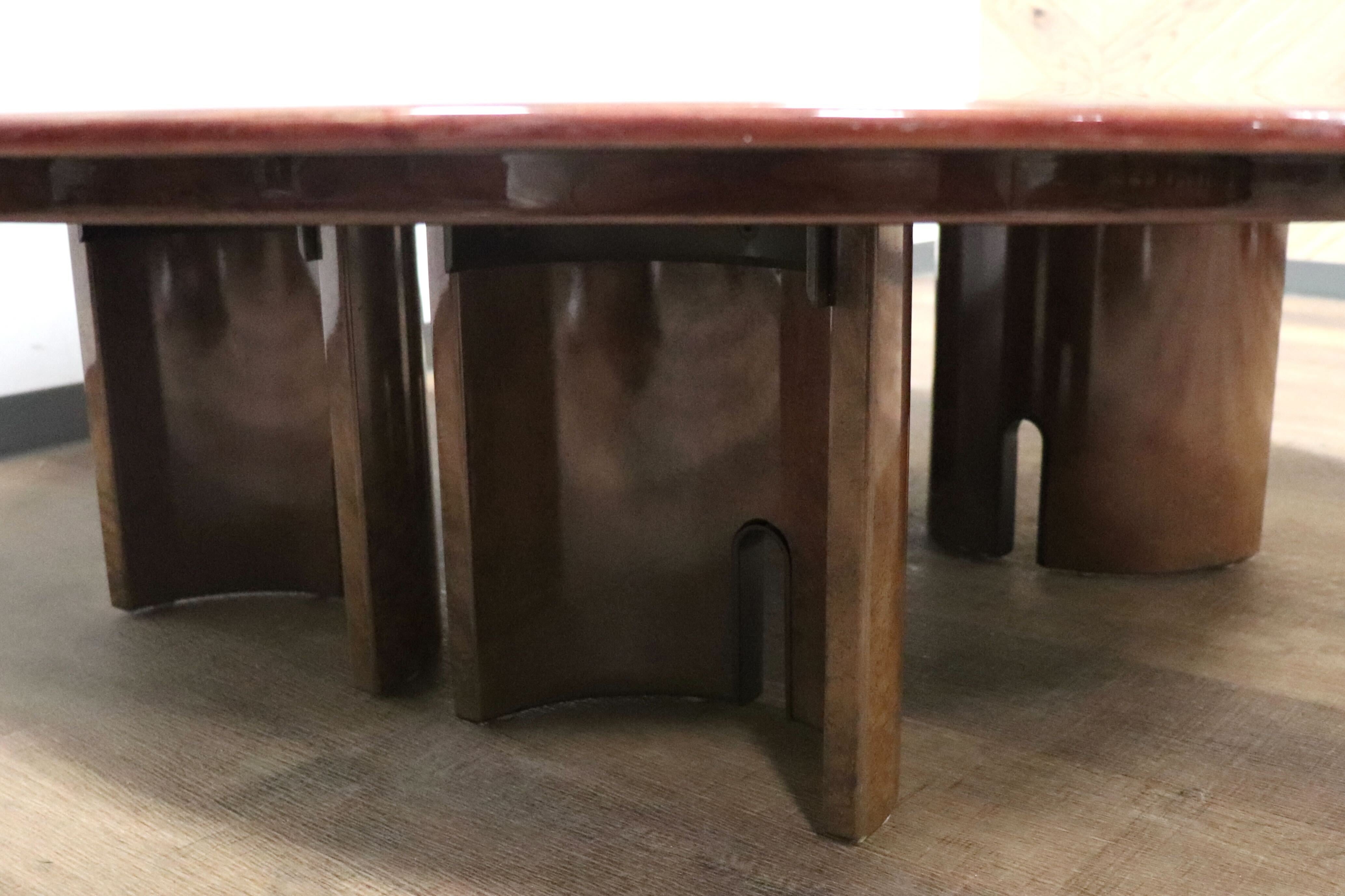 GMGK172○Saporiti Italia / サポリティ イタリア バーズアイメープル ラウンドテーブル リビングテーブル 座卓 モダン 希少 定価約40万