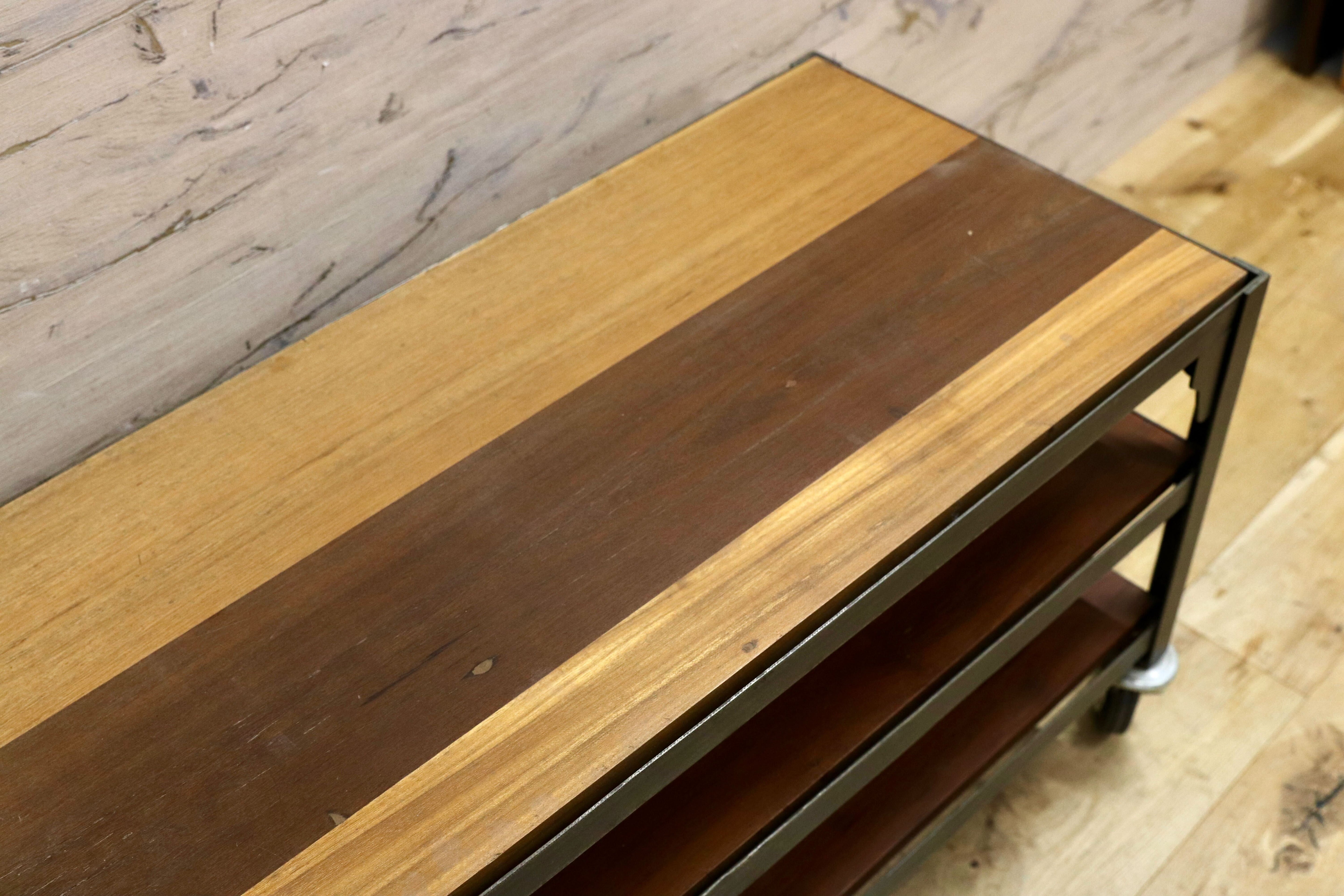 GMIK767A○unico / ウニコ LUMUER ランバー オープンシェルフ ラック キャスターラック テレビボード ローボード インダストリアル 廃番