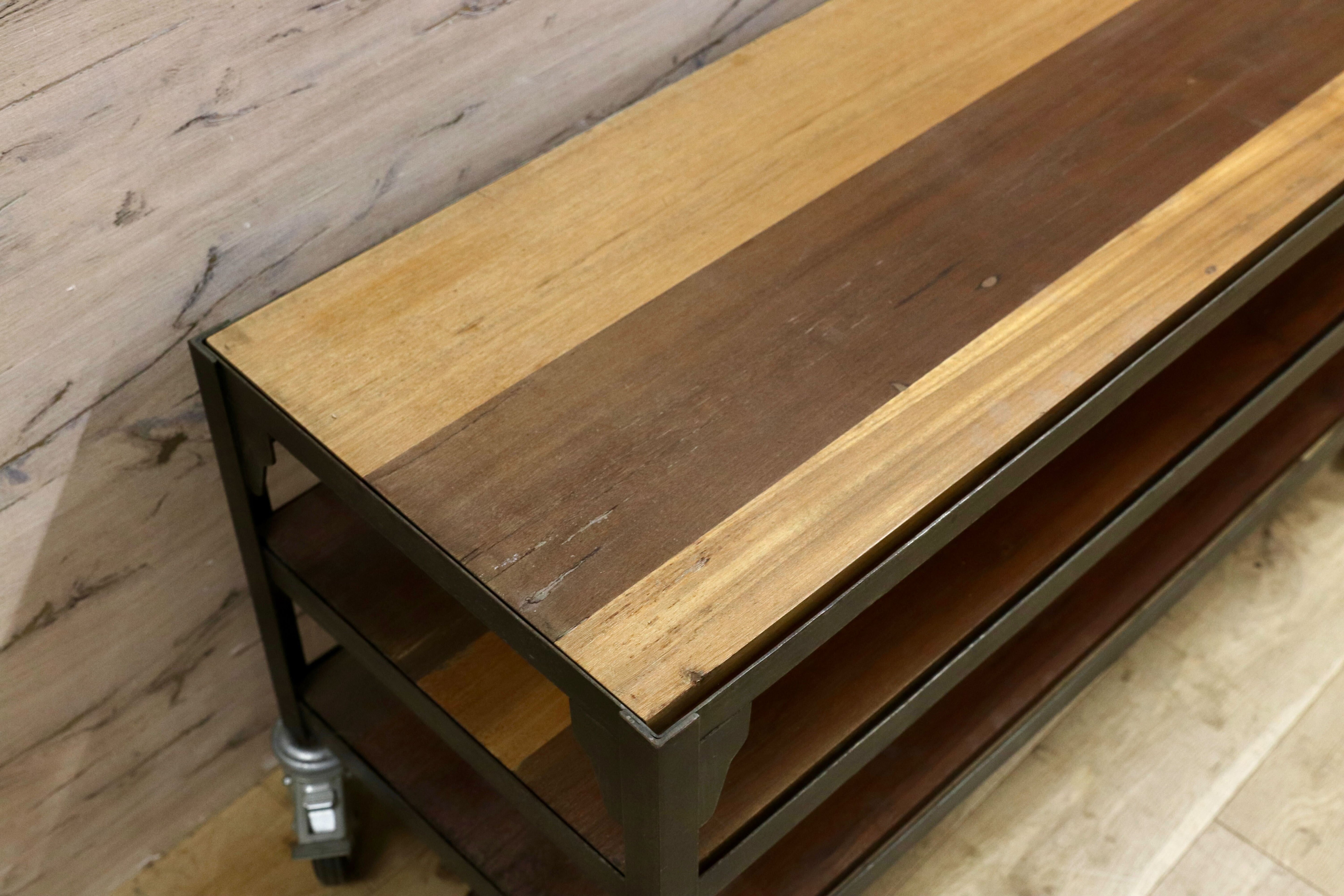 GMIK767A○unico / ウニコ LUMUER ランバー オープンシェルフ ラック キャスターラック テレビボード ローボード インダストリアル 廃番