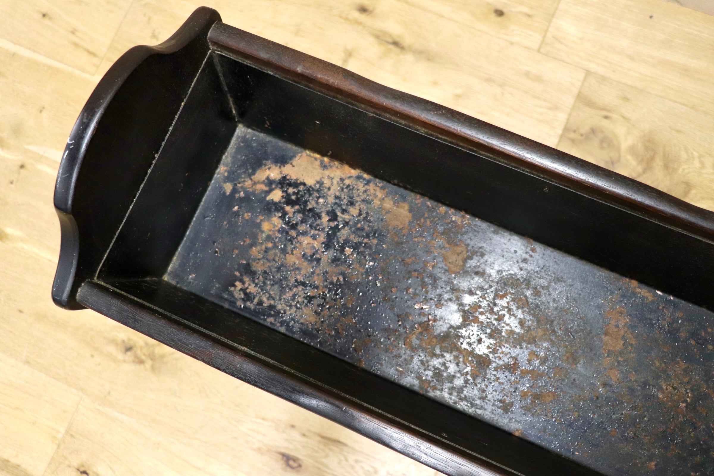 GMJH226○karimoku / カリモク オールドカリモク RUSTIC ルスティック プランター フラワースタンド 脚付き鉢カバー レトロ 国産家具