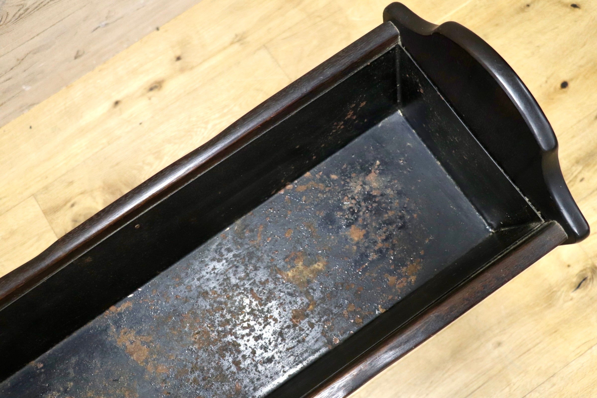 GMJH226○karimoku / カリモク オールドカリモク RUSTIC ルスティック プランター フラワースタンド 脚付き鉢カバー レトロ 国産家具