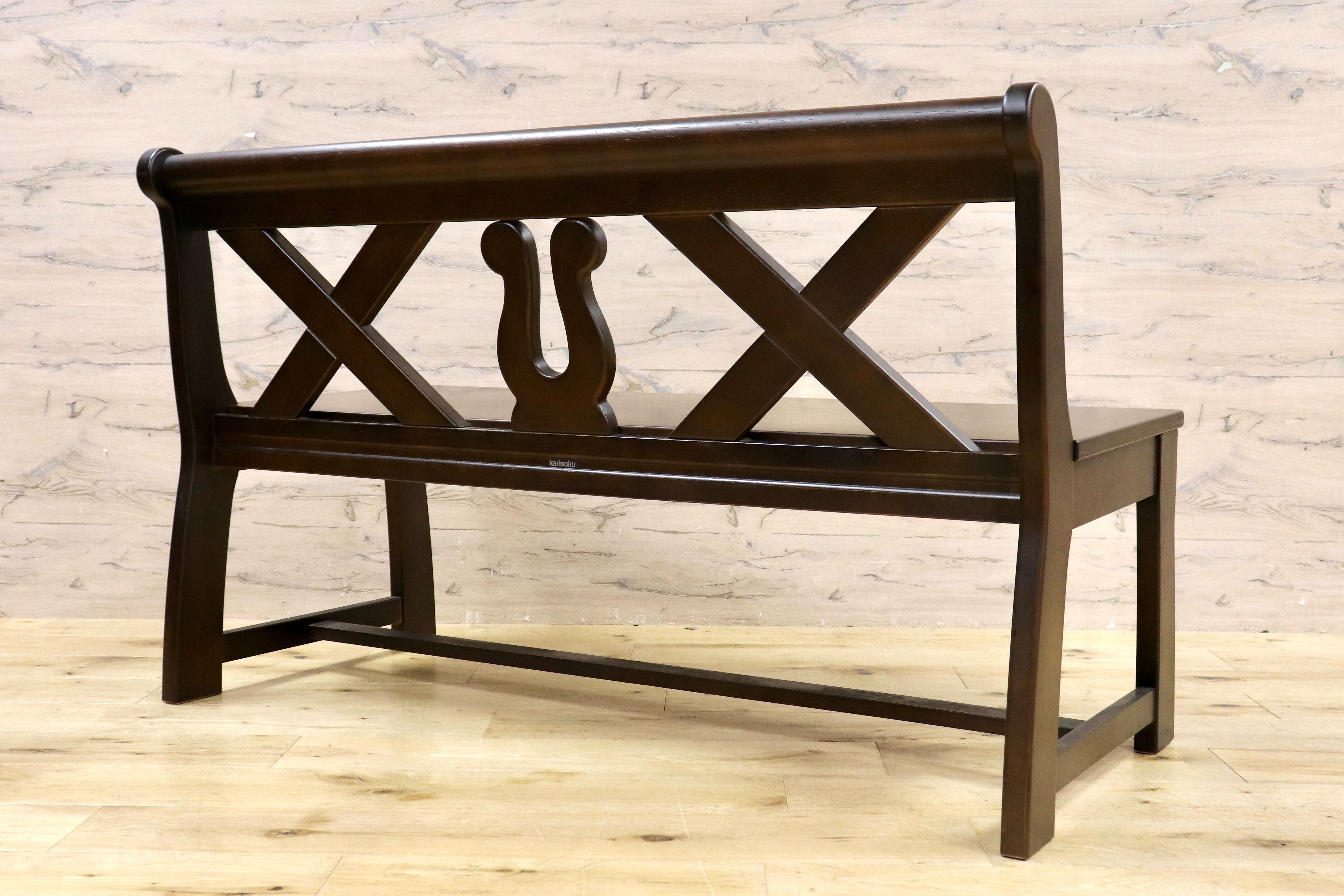 GMIH261D○karimoku / カリモク RUSTIC ルスティック ベンチ ダイニングチェア 椅子 レトロ カントリー 人気廃番 国産家具