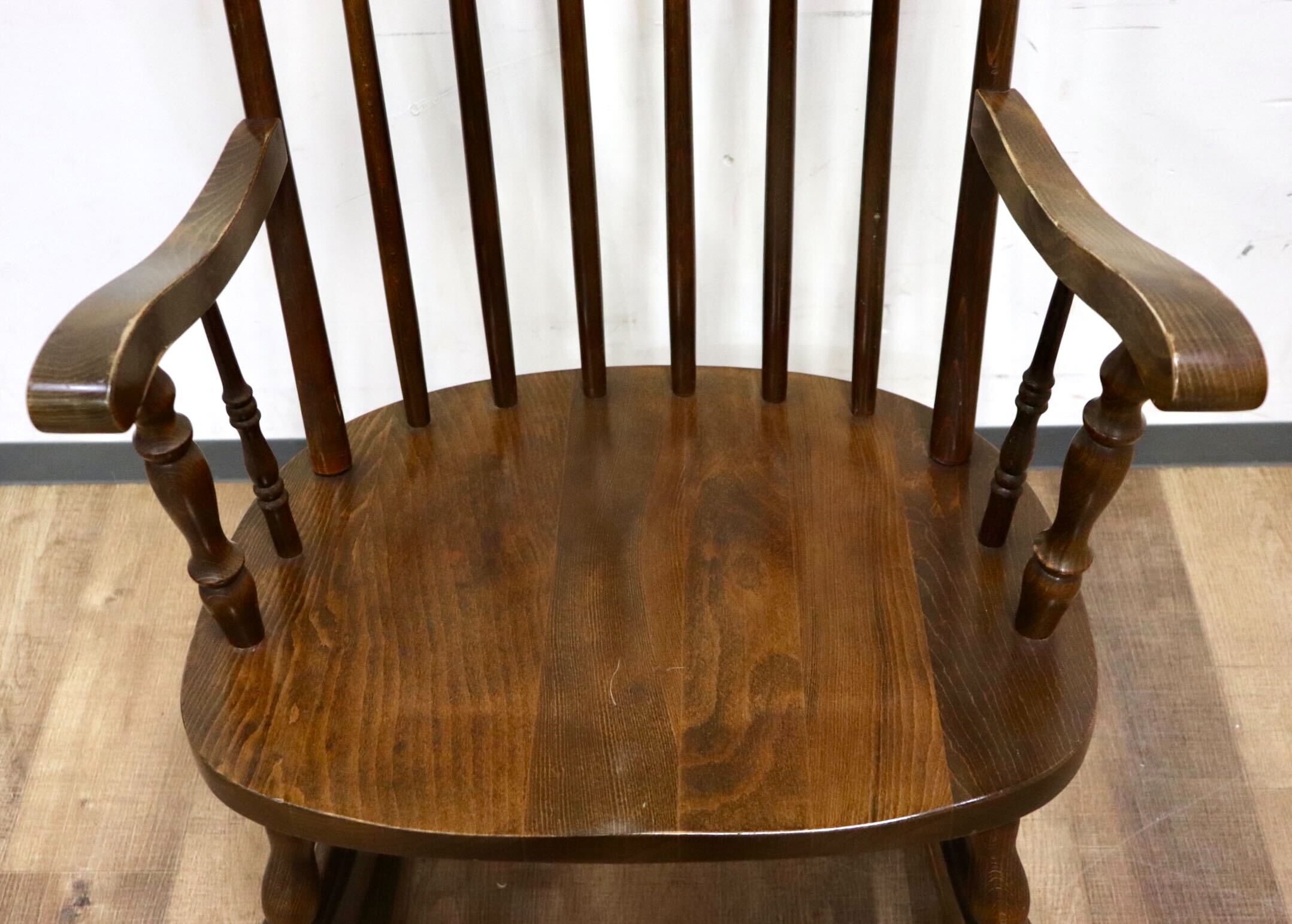 GMHK746○柏木工 / KASHIWA ロッキングチェア 揺り椅子 アームチェア 椅子 レトロ カントリー ノスタルジック アンティーク 飛騨家具