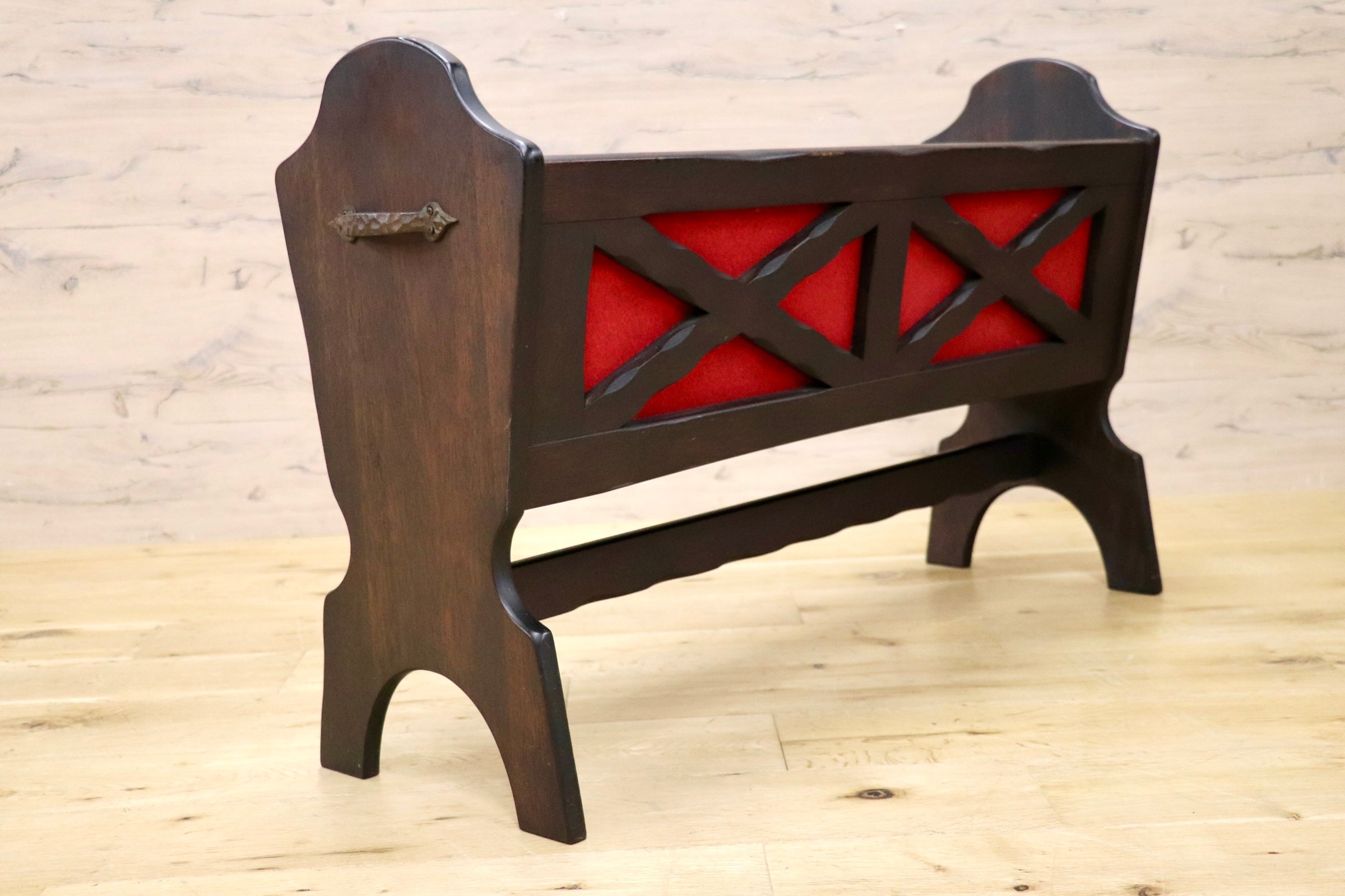 GMJH226○karimoku / カリモク オールドカリモク RUSTIC ルスティック プランター フラワースタンド 脚付き鉢カバー レトロ 国産家具