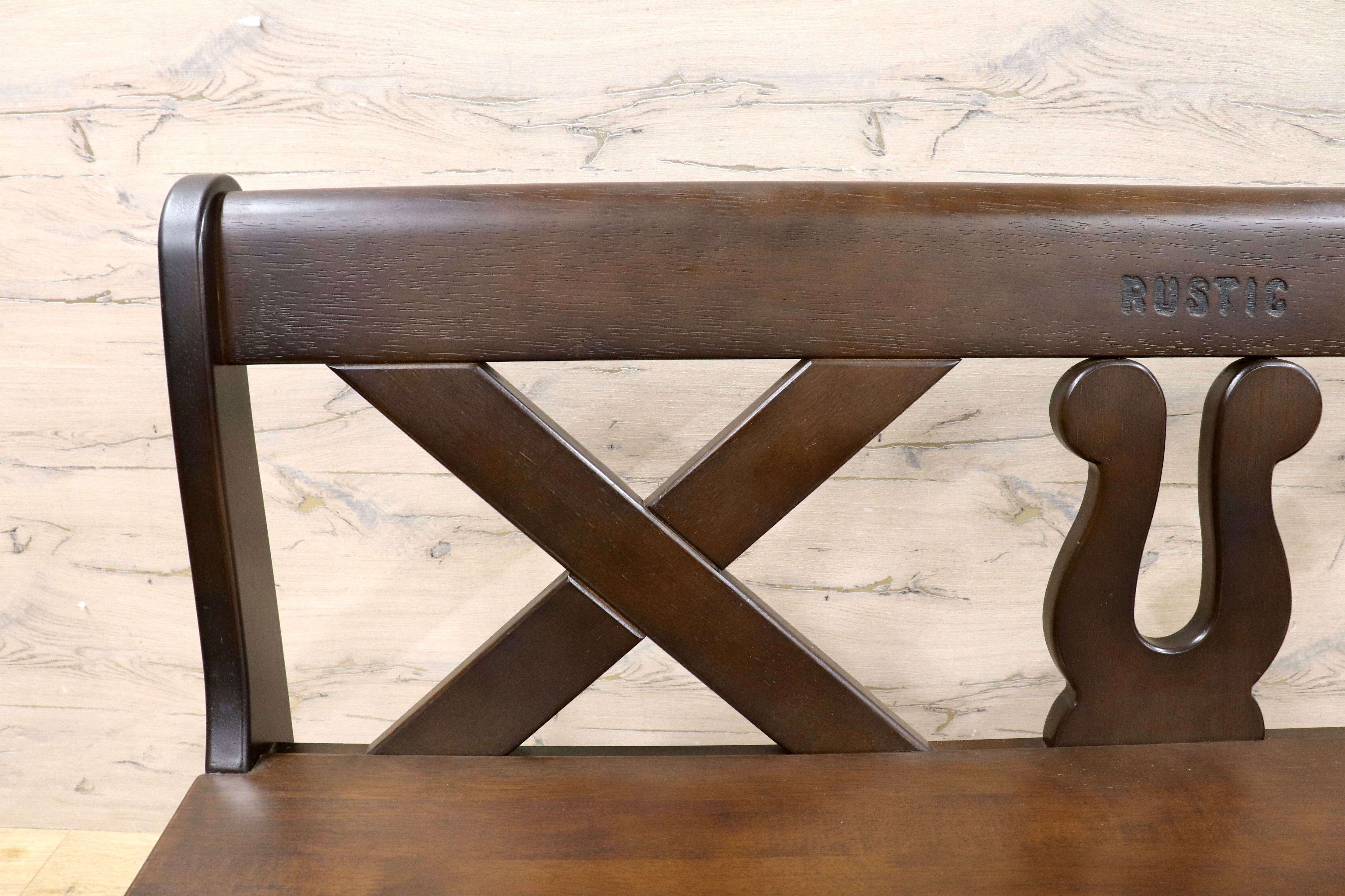 GMIH261D○karimoku / カリモク RUSTIC ルスティック ベンチ ダイニングチェア 椅子 レトロ カントリー 人気廃番 国産家具