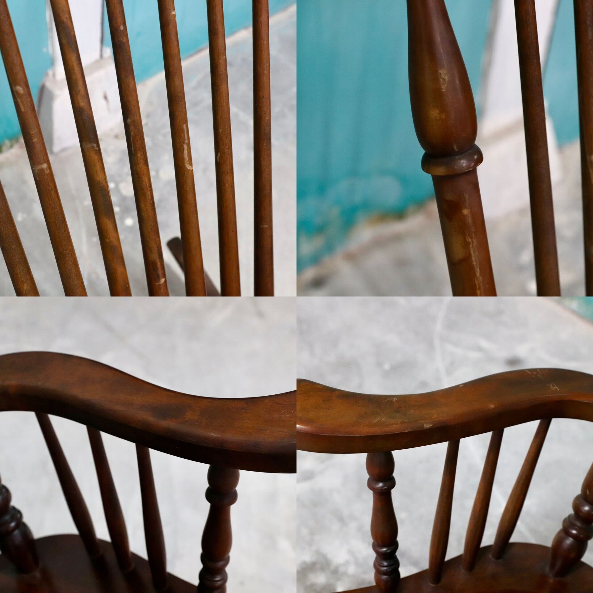 GMHK399○九州民芸家具 ロッキングチェア 揺り椅子 ミズメザクラ レトロ アンティーク 和家具 和モダン 民藝 検)北海道民芸 松本民芸家具