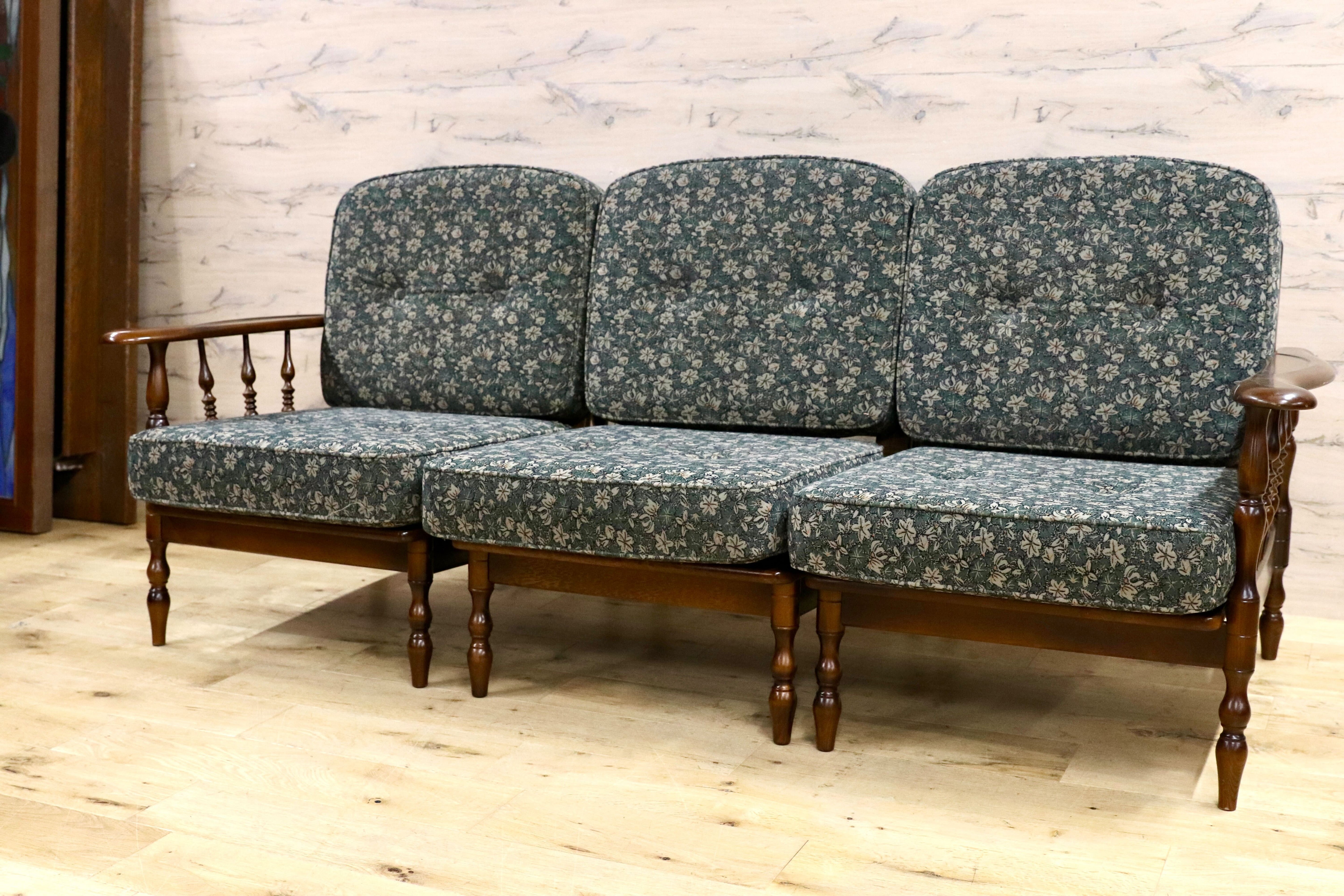 GMIK770○karimoku / カリモク コロニアル 3人掛けソファ トリプルソファ セパレートソファ 3シーター 国産家具