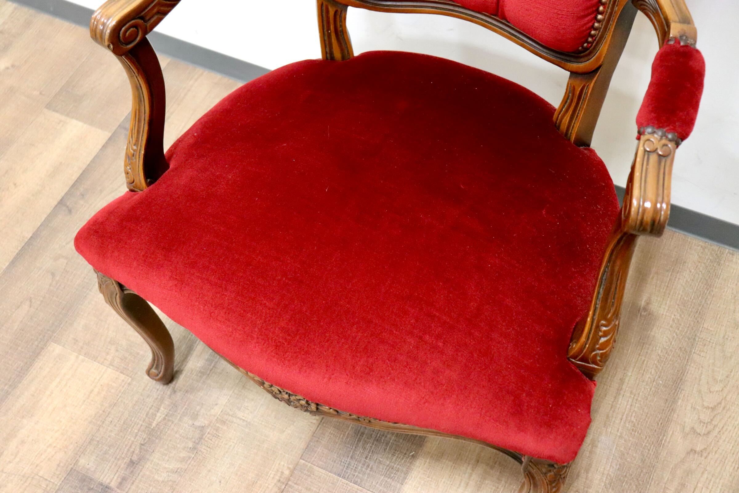 GMGH460A○イタリア製 アンティーク調 輸入家具 ヴェローナクラシック アームチェア ダイニングチェア 定価9.2万 展示品