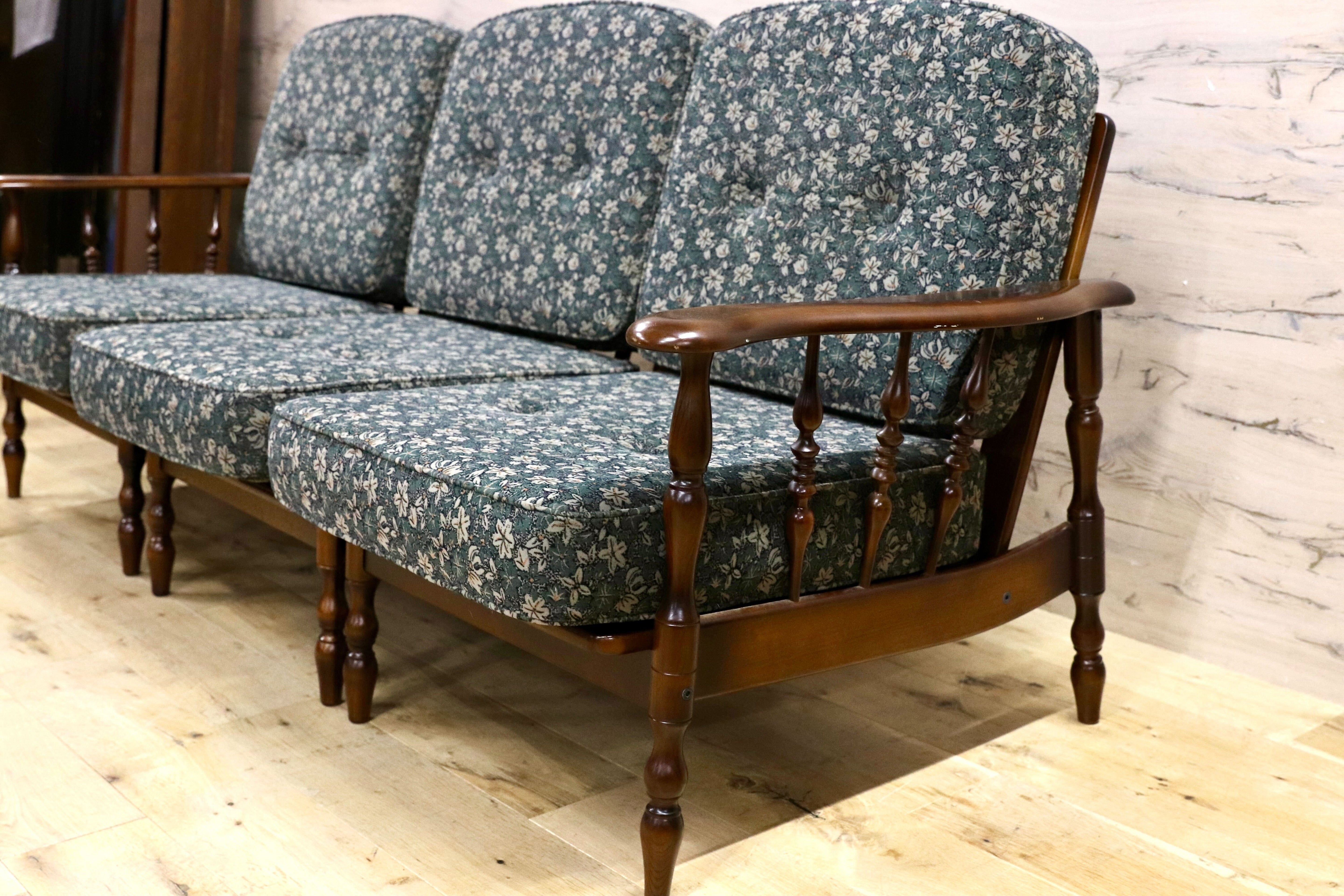 GMIK770○karimoku / カリモク コロニアル 3人掛けソファ トリプルソファ セパレートソファ 3シーター 国産家具