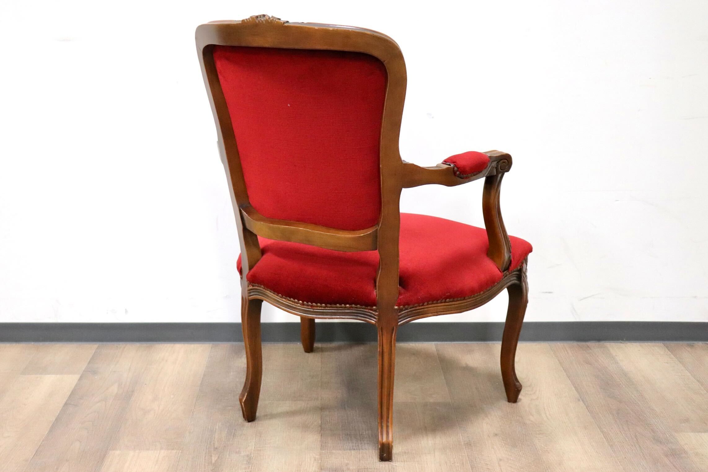 GMGH460A○イタリア製 アンティーク調 輸入家具 ヴェローナクラシック アームチェア ダイニングチェア 定価9.2万 展示品