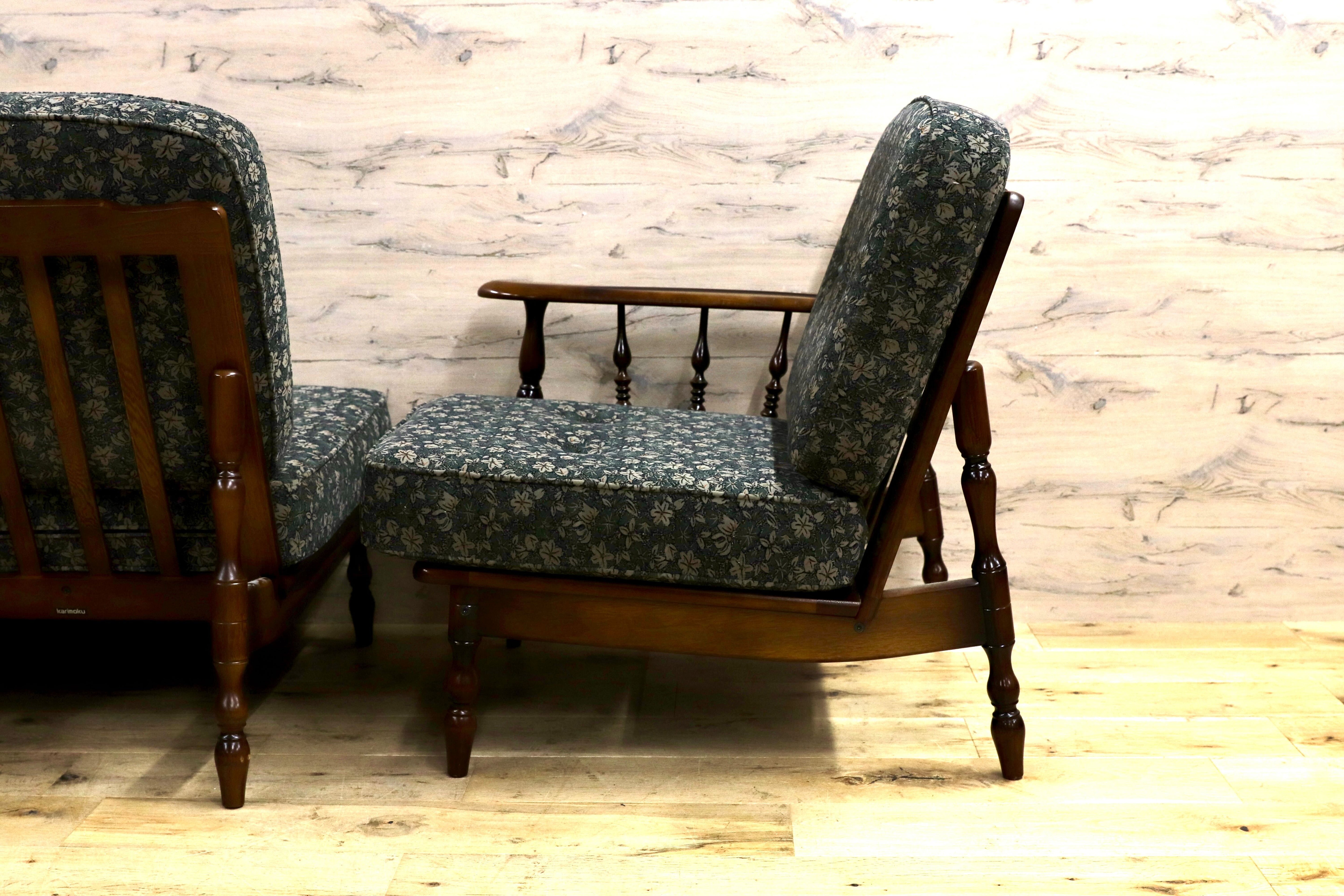 GMIK770○karimoku / カリモク コロニアル 3人掛けソファ トリプルソファ セパレートソファ 3シーター 国産家具