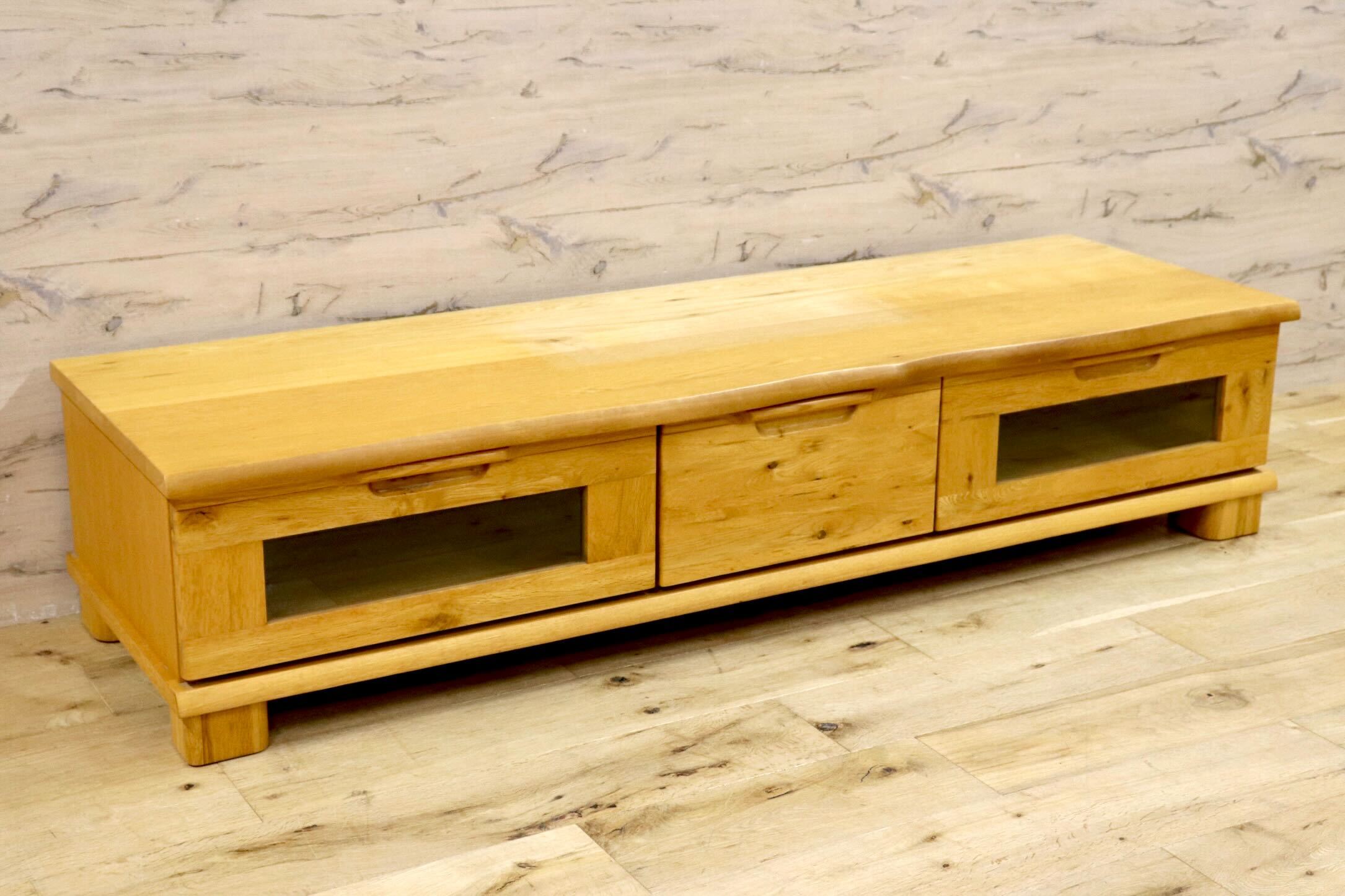 GMIH260○起立木工 / KIRITSU FURNITURE D-OAK TVボード AVボード ローボード リビング収納 オーク無垢材 ナチュラル 北欧スタイル