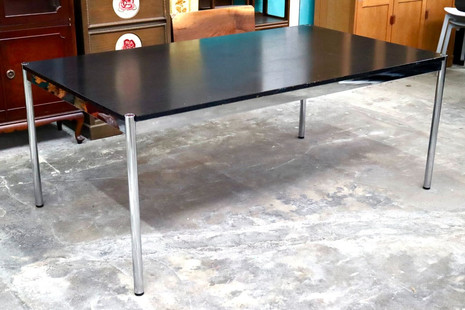 GMJH99B○USM Haller ハラーシステム ミーティングテーブル 会議テーブル 作業台 ダイニングテーブル 机 スイス モダン ヴィンテージ