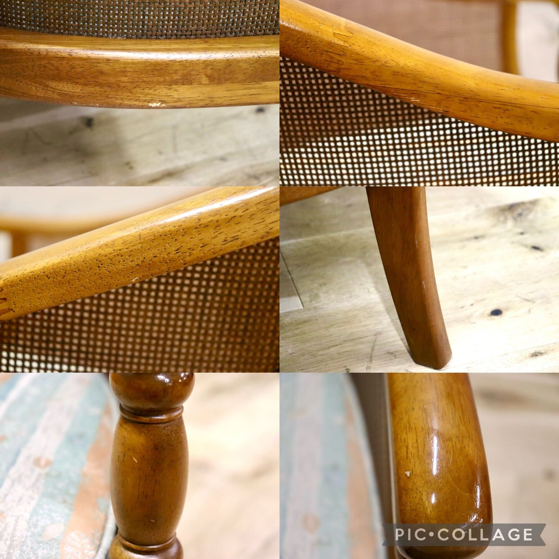 GMHH106B○karimoku / カリモク アームチェア ラウンジチェア シングルソファ ラタン ファブリック 椅子 アンティーク 国産家具