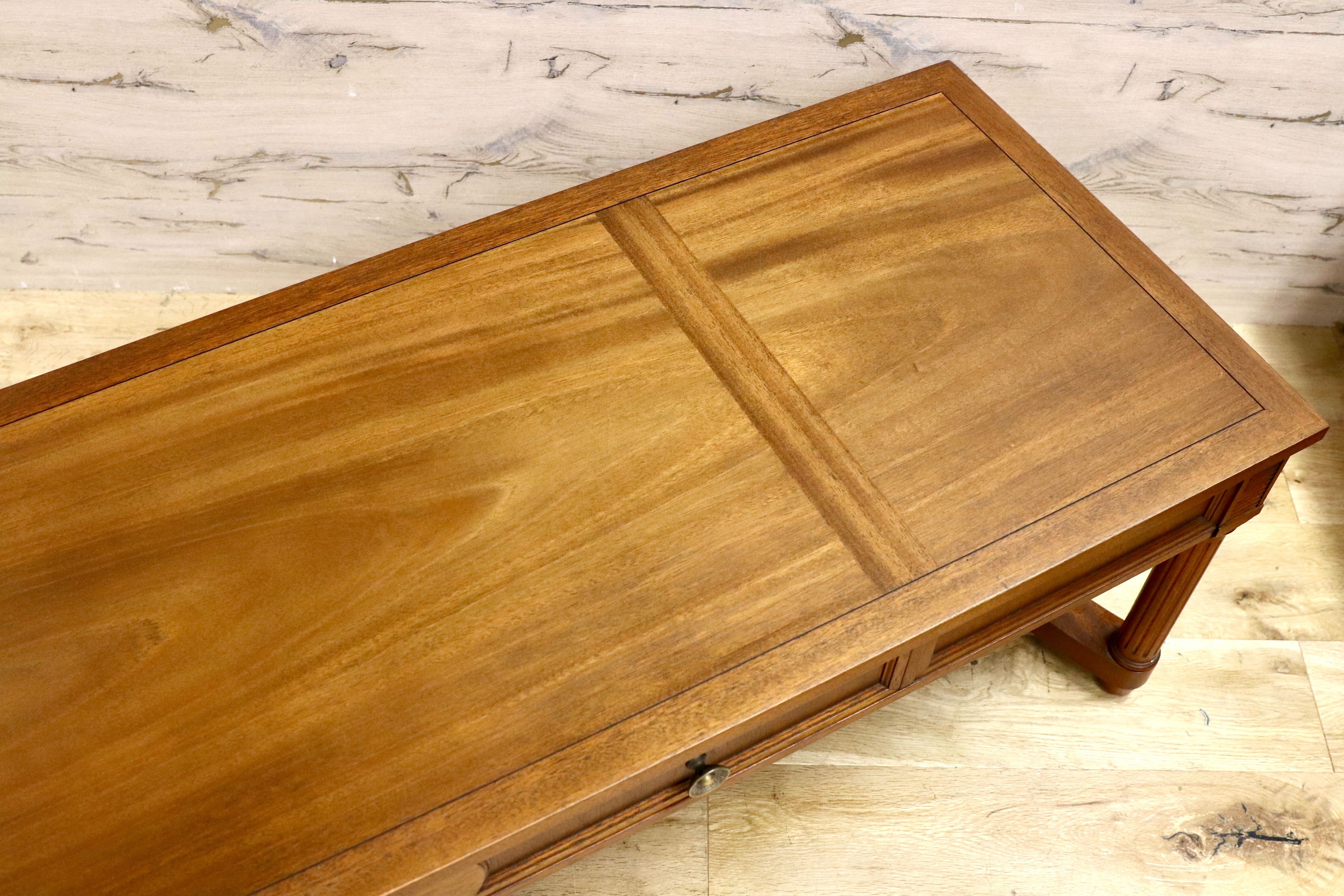 GMGT97○DREXEL HERITAGE / ドレクセルヘリテイジ トライユン センターテーブル リビングテーブル クラシック 定価35万 リペア済み