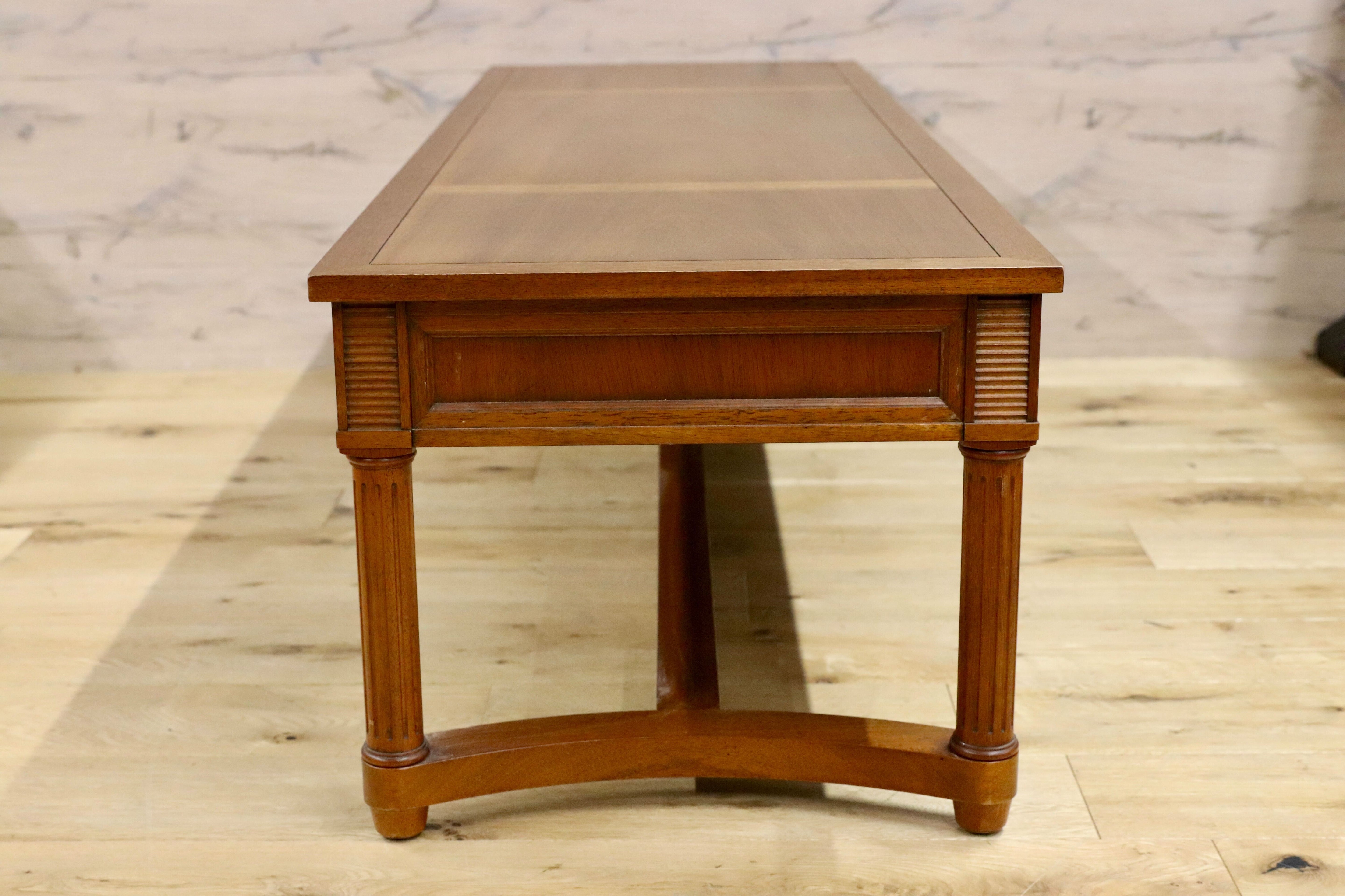 GMGT97○DREXEL HERITAGE / ドレクセルヘリテイジ トライユン センターテーブル リビングテーブル クラシック 定価35万 リペア済み