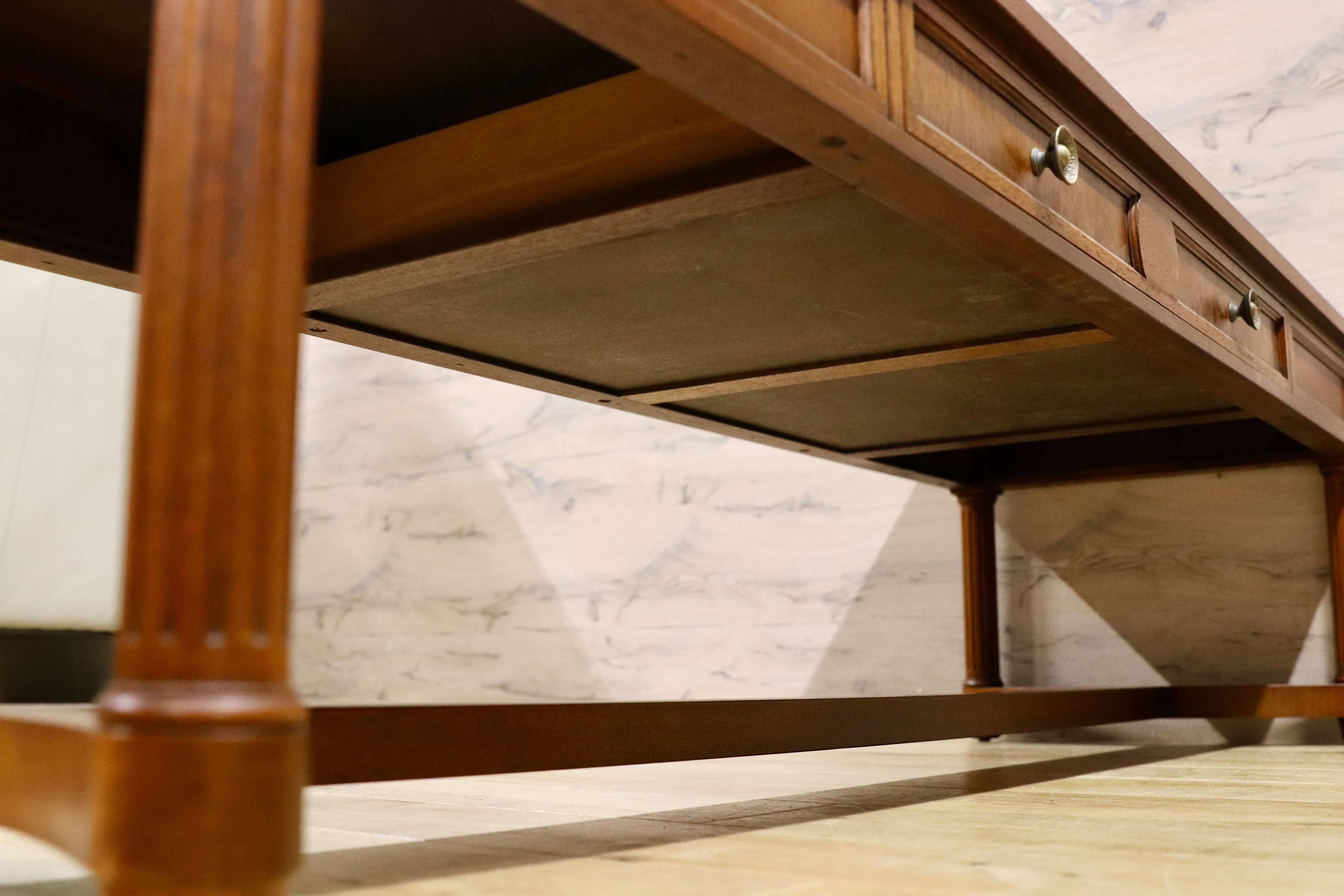 GMGT97○DREXEL HERITAGE / ドレクセルヘリテイジ トライユン センターテーブル リビングテーブル クラシック 定価35万 リペア済み