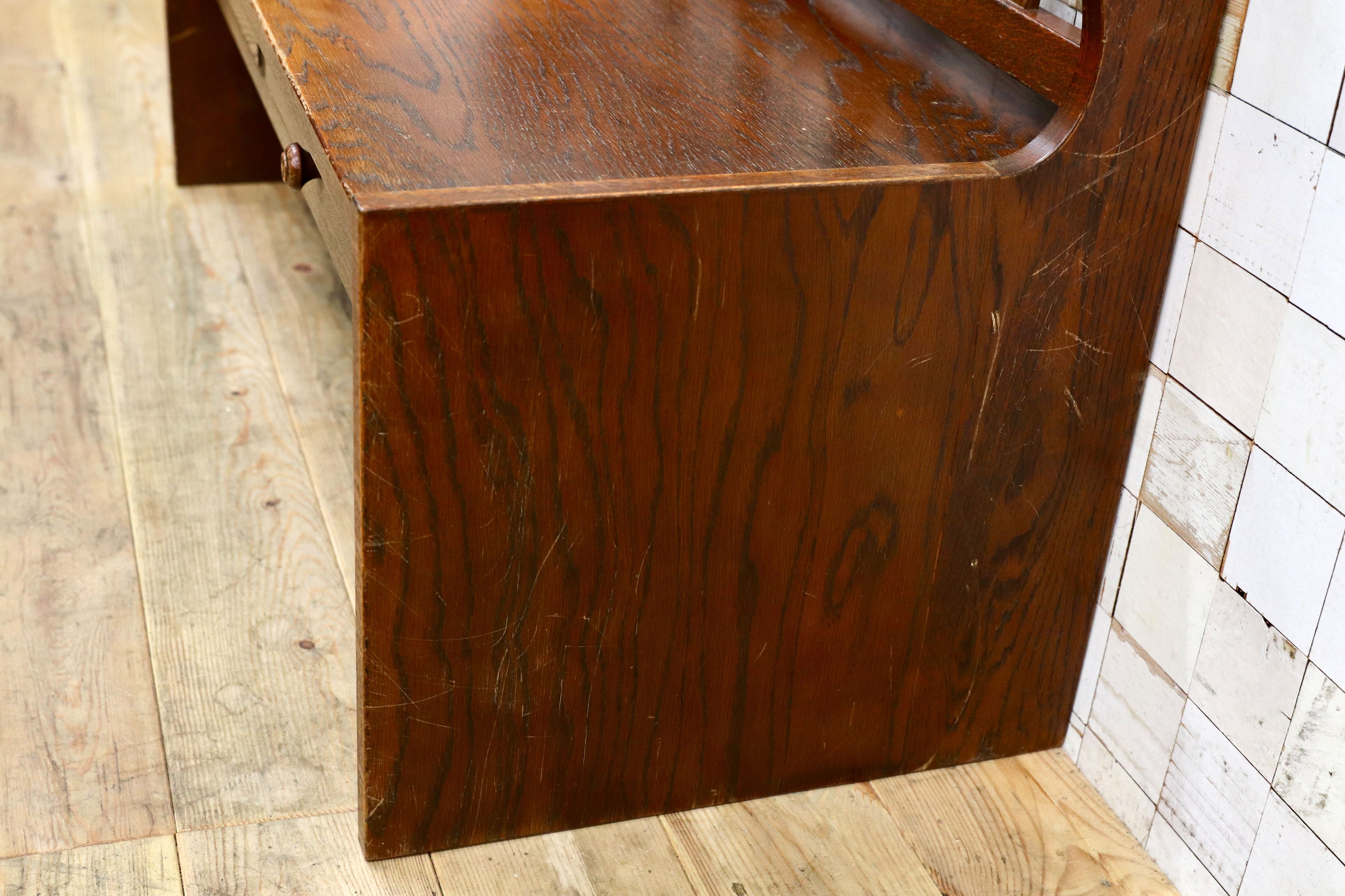 GMIK718○三越家具 Brugge ブルージュ アンティーク ベンチ サイドチェア 椅子 レトロ オールド カントリー 英国スタイル レア