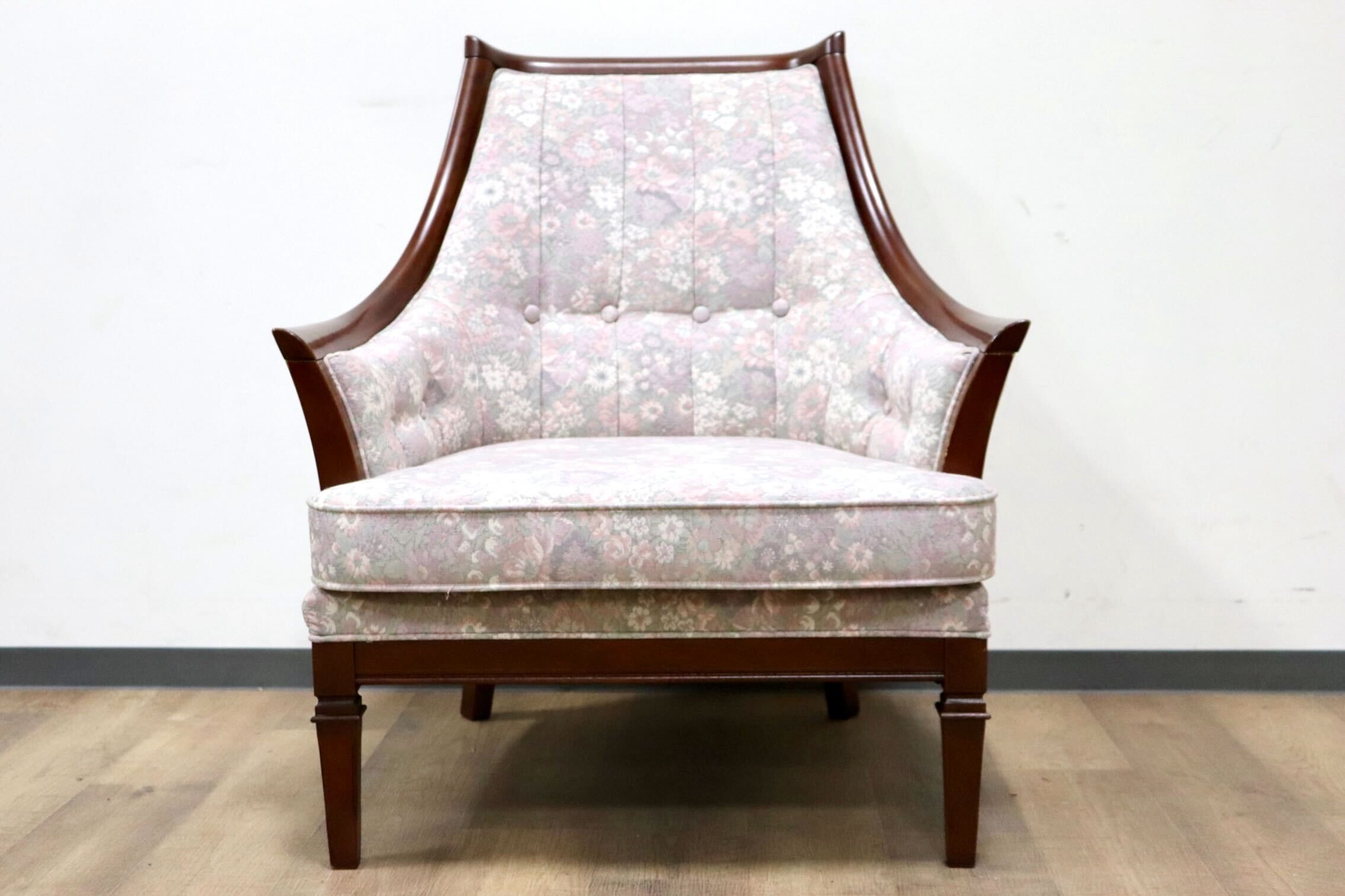 GMHS60C○maruni / マルニ 地中海 サランテ 1人掛けソファ シングルソファ アームソファ ファブリック 花柄 応接 エレガント 定価約18万