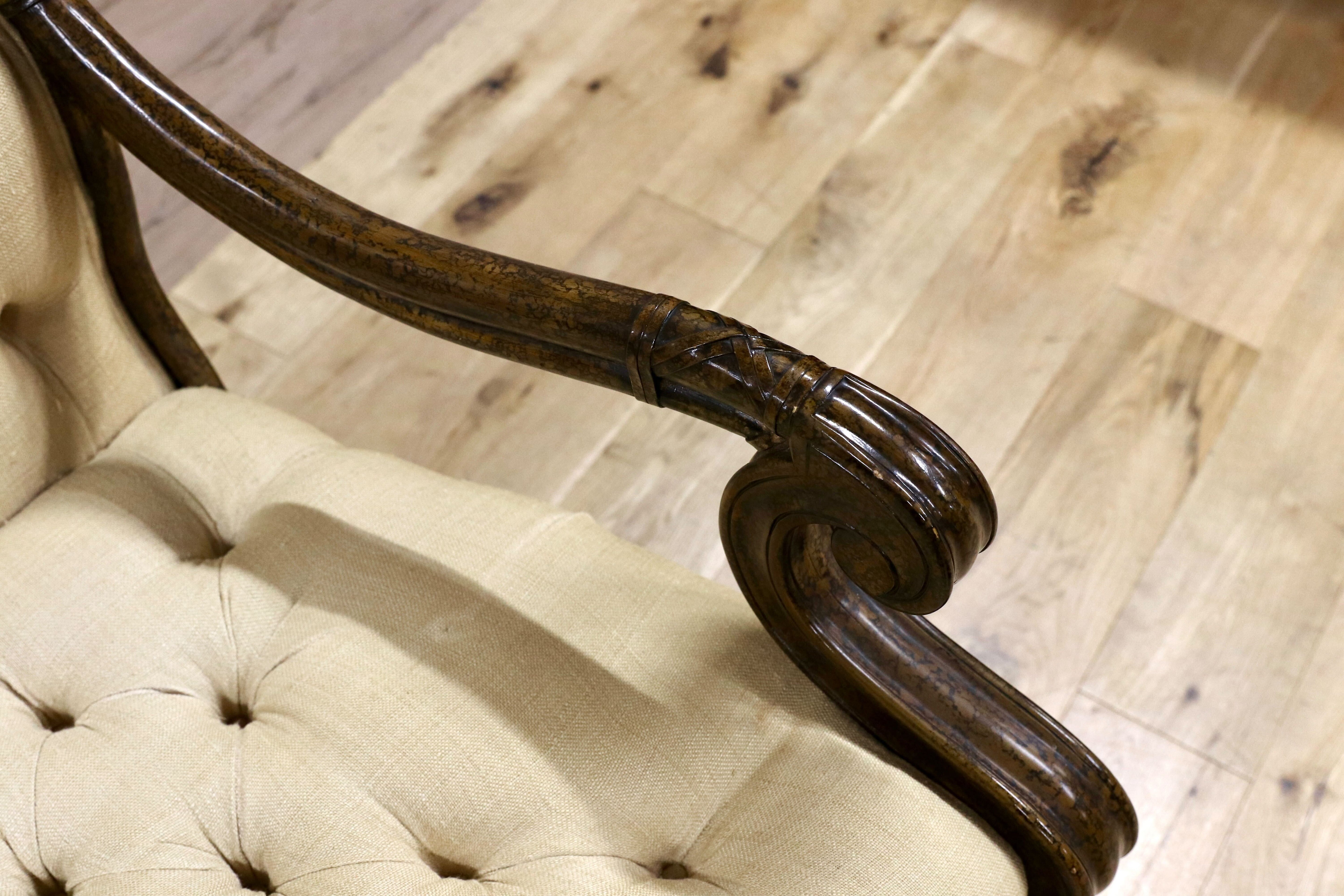 GMFS342B○西洋 アンティーク 輸入家具 1人掛けソファ シングルソファ ヴィンテージ 検)メートランドスミス セオドアアレキサンダー