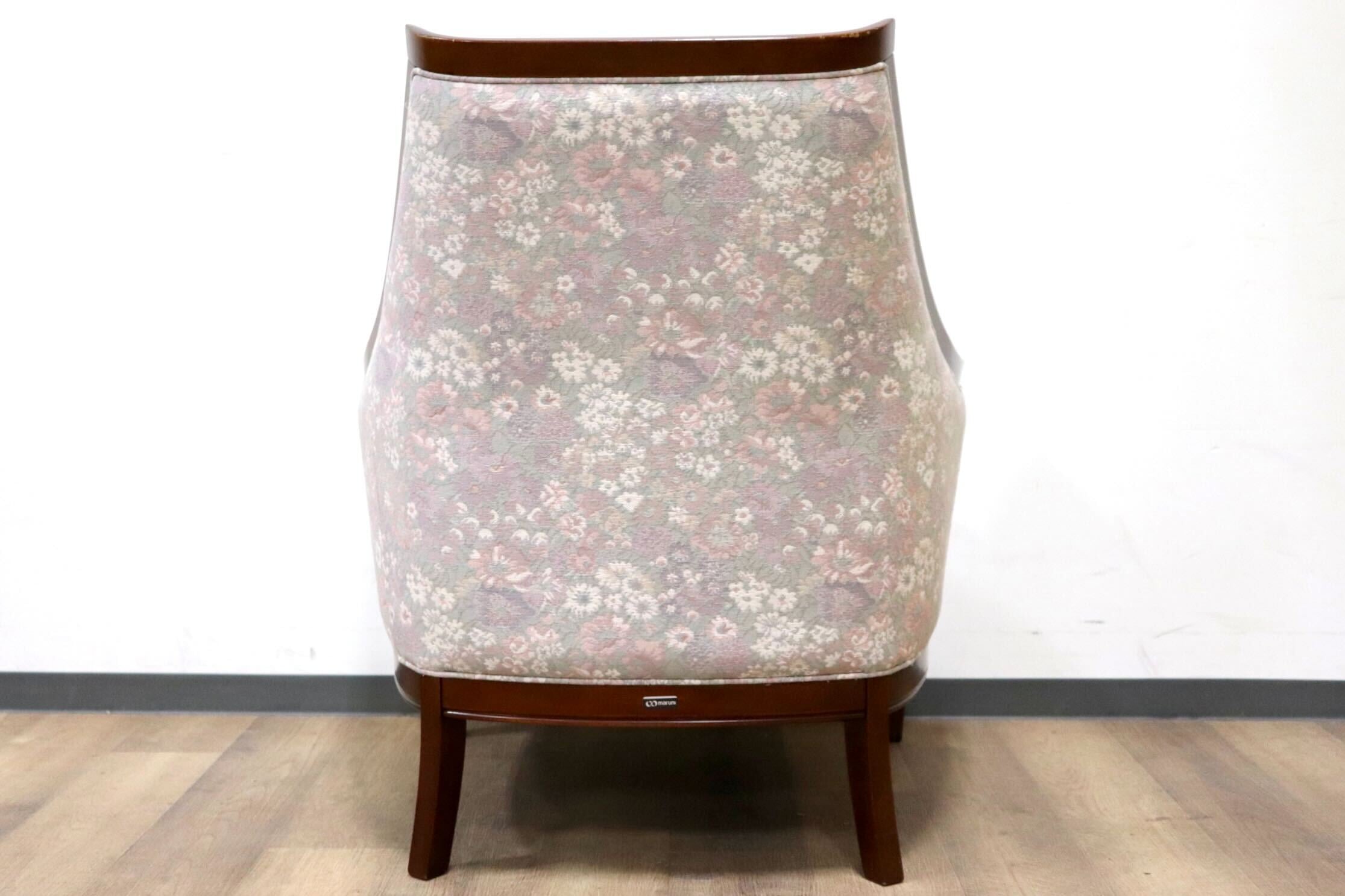 GMHS60C○maruni / マルニ 地中海 サランテ 1人掛けソファ シングルソファ アームソファ ファブリック 花柄 応接 エレガント 定価約18万