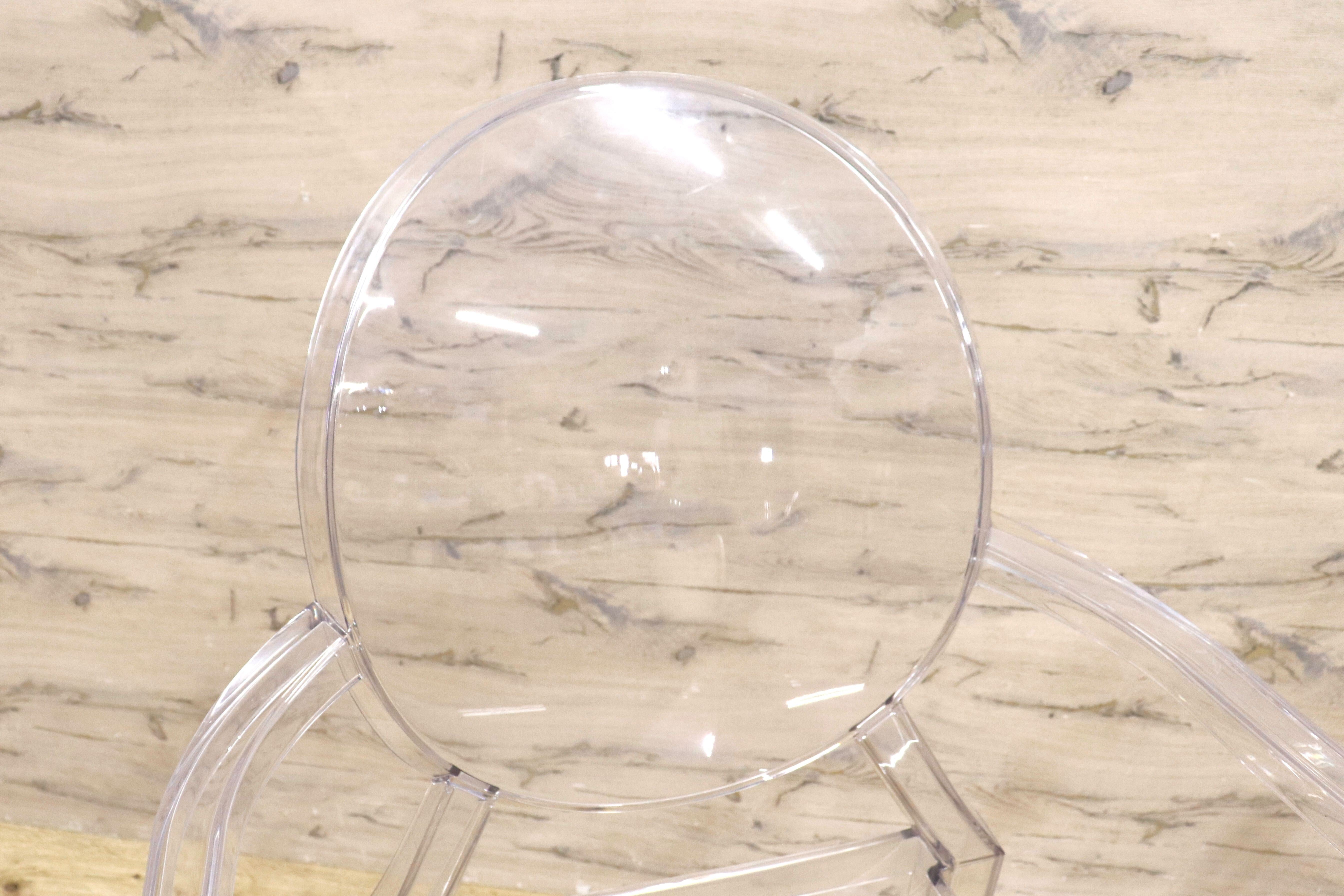 GMIK165B○Kartell / カルテル LOUIS GHOST ルイゴースト スタッキングチェア 2脚セット ガーデンチェア 椅子 モダン 定価約14万
