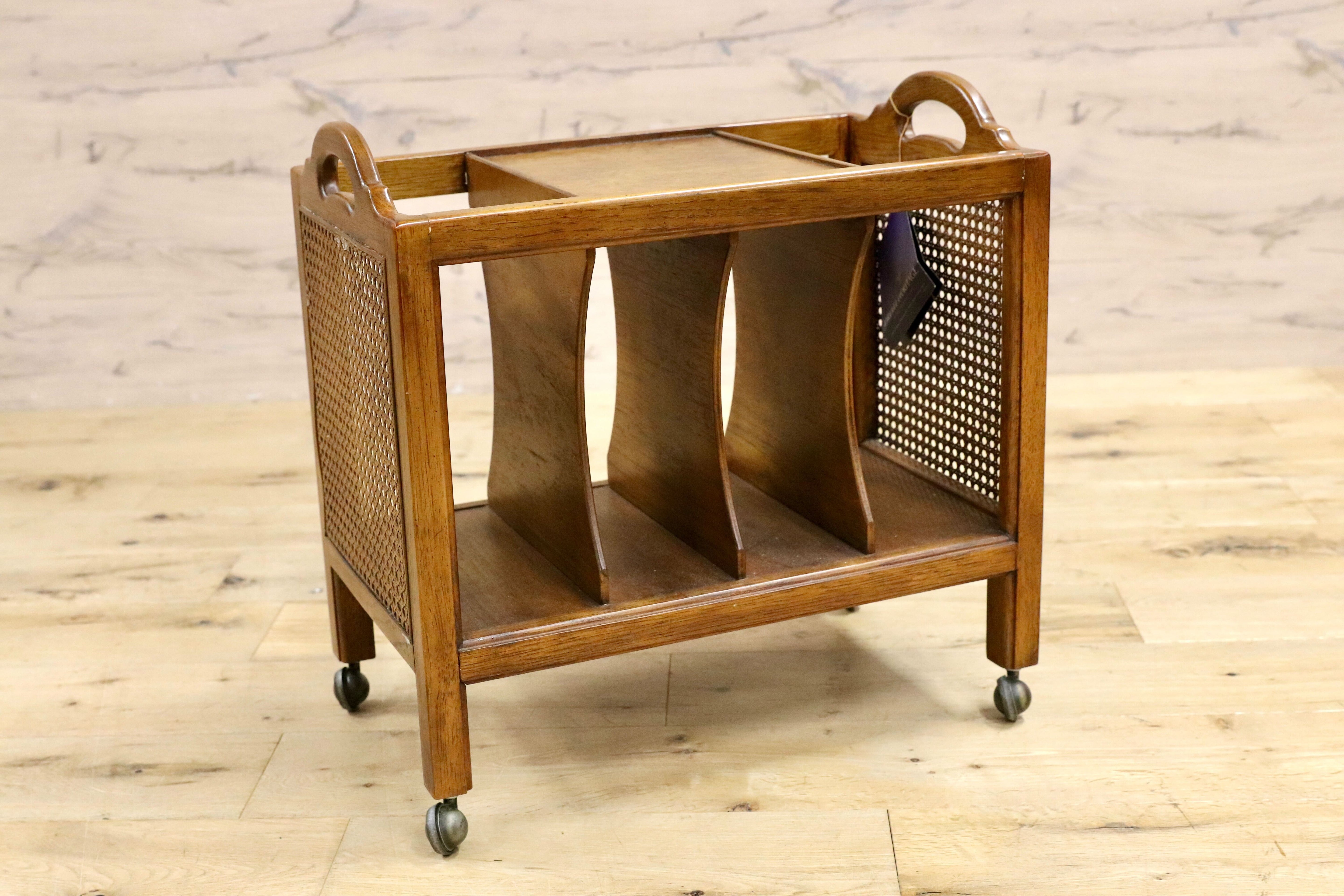 GMIS96○DREXEL HERITAGE / ドレクセルヘリテイジ エトセトラ Et Cetera マガジンラック サイドテーブル ヴィンテージ 最高級 約14万 稀少