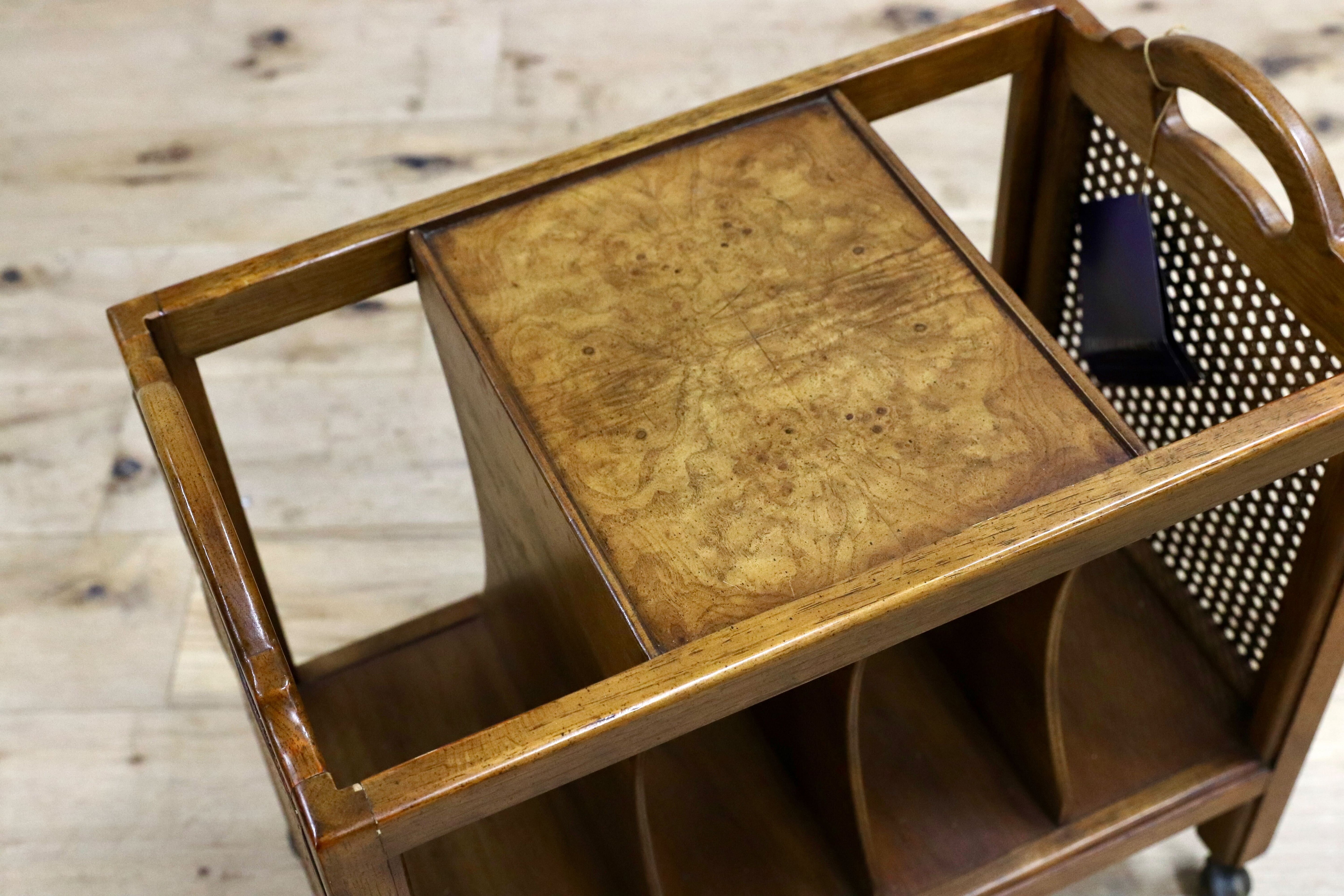 GMIS96○DREXEL HERITAGE / ドレクセルヘリテイジ エトセトラ Et Cetera マガジンラック サイドテーブル ヴィンテージ 最高級 約14万 稀少