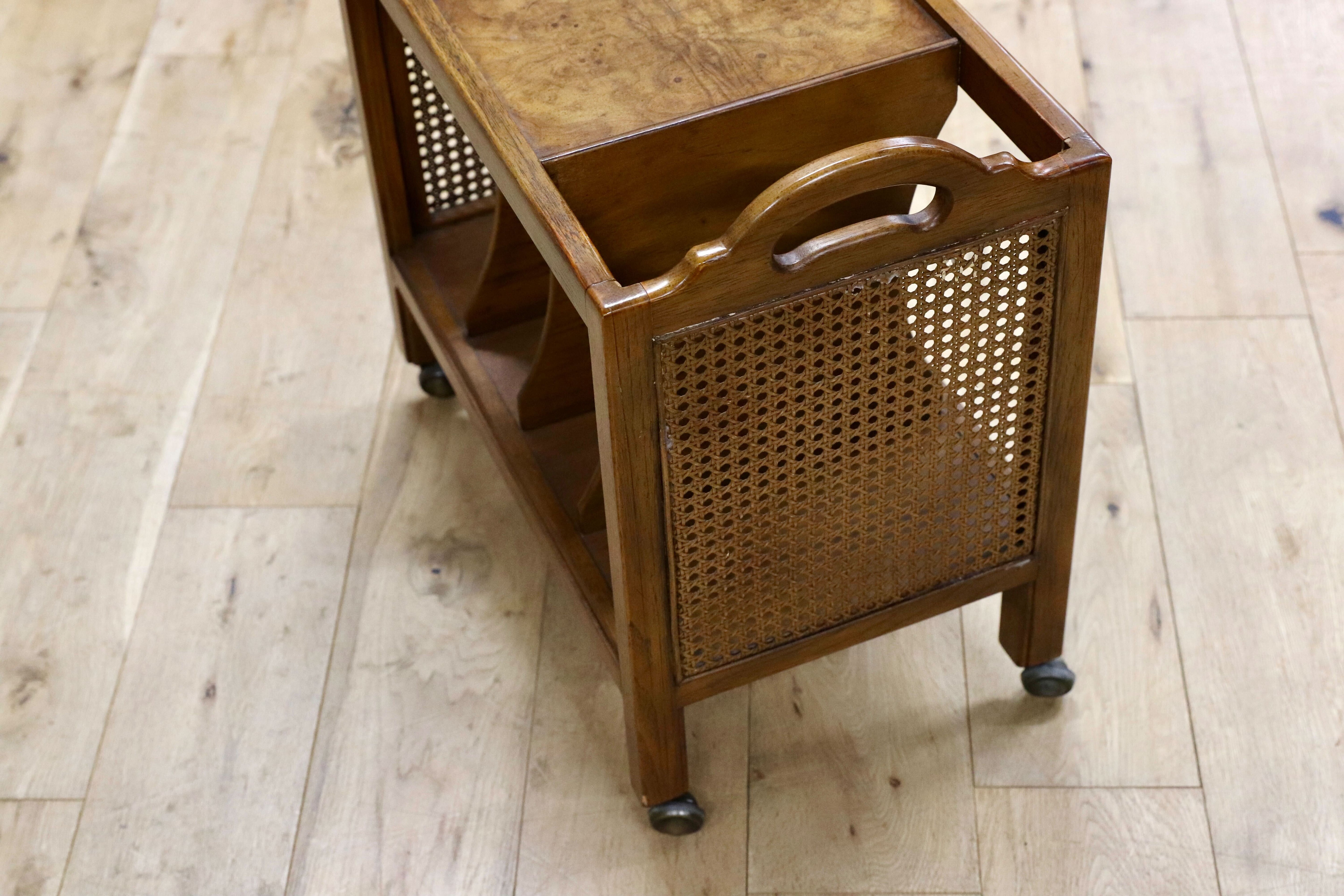 GMIS96○DREXEL HERITAGE / ドレクセルヘリテイジ エトセトラ Et Cetera マガジンラック サイドテーブル ヴィンテージ 最高級 約14万 稀少