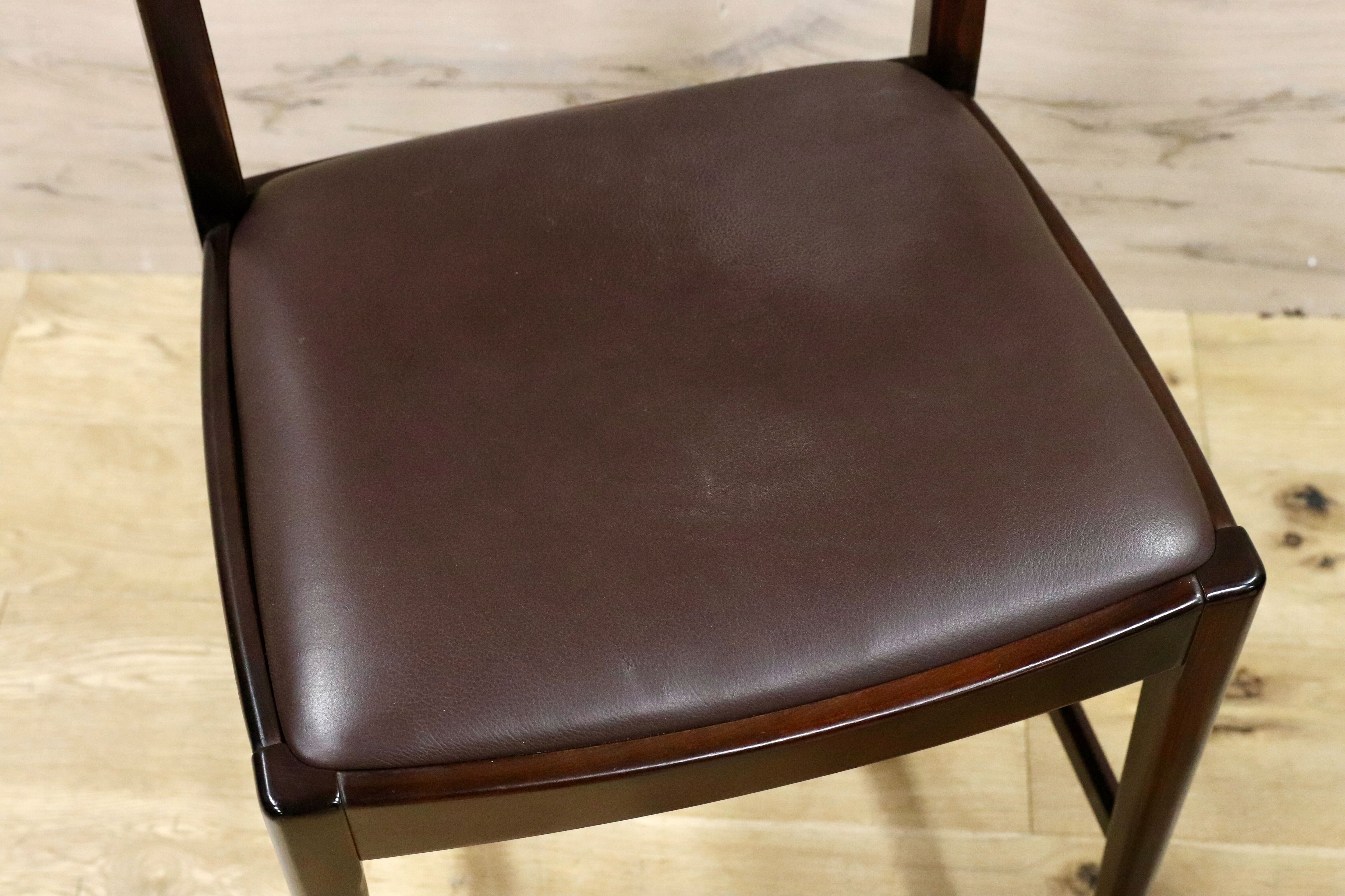 GMHS169○karimoku / カリモク ダイニングチェア 椅子 2脚セット レザー 木製 国産家具