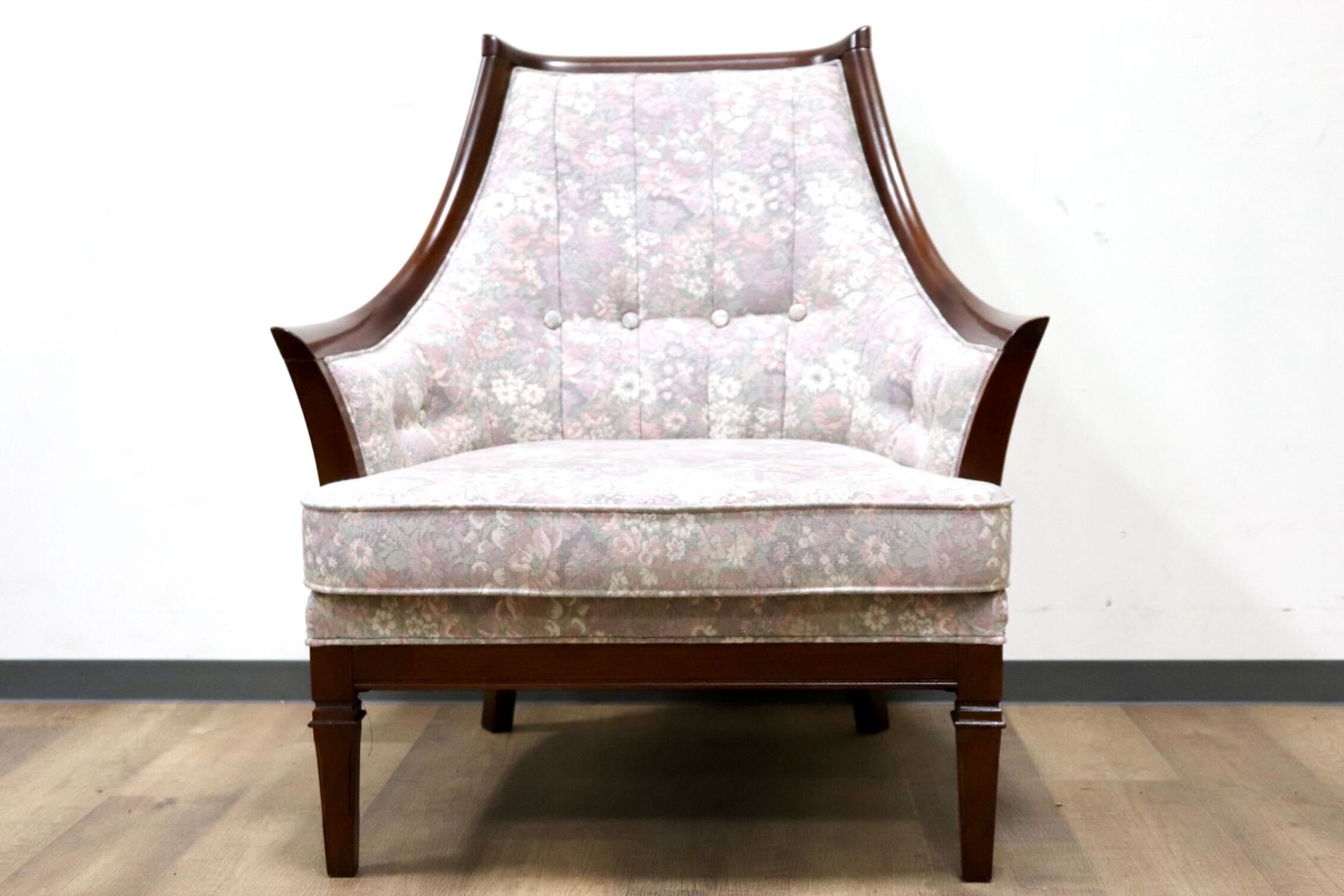 GMHS60D○maruni / マルニ 地中海 サランテ 1人掛けソファ シングルソファ アームソファ ファブリック 花柄 応接 エレガント 定価約18万